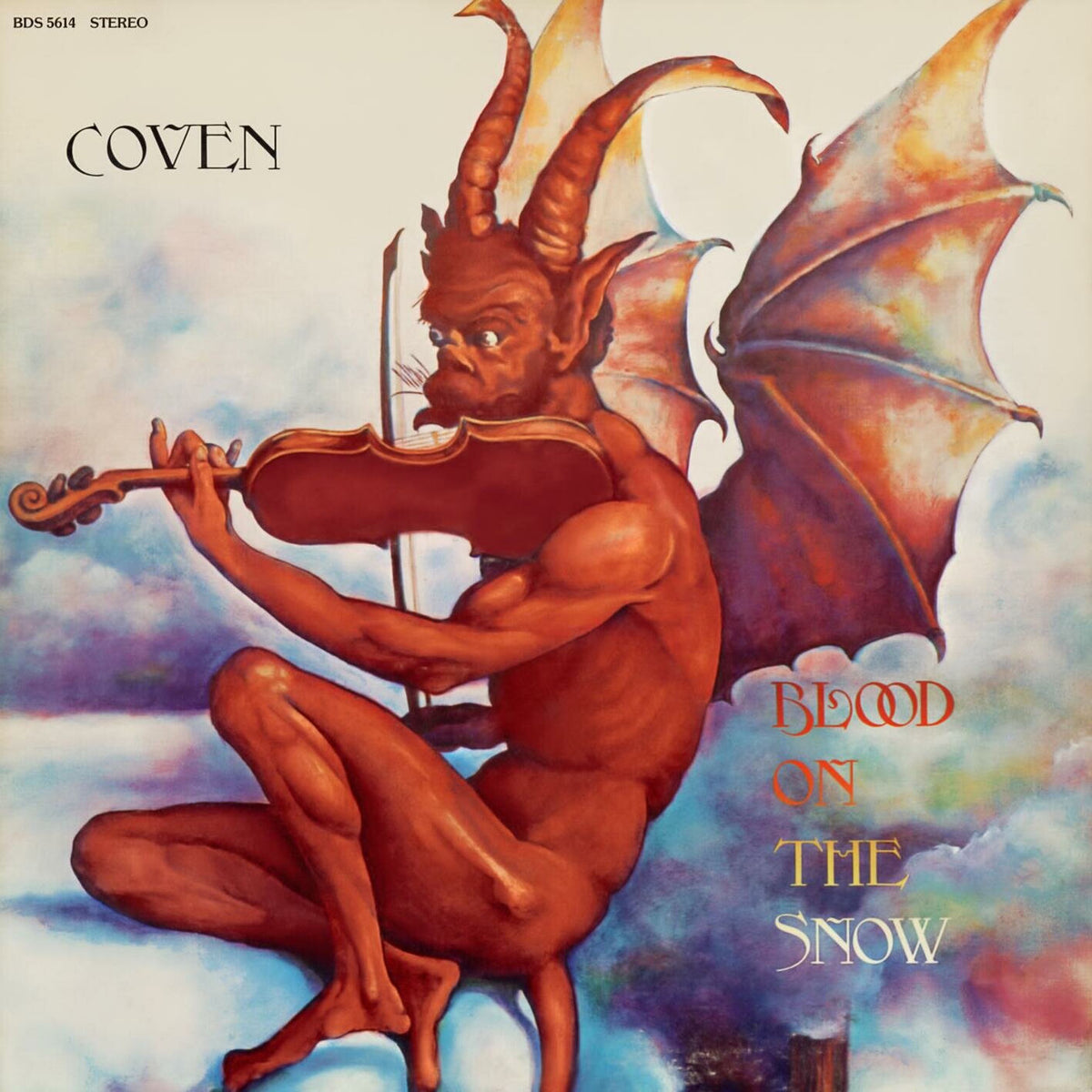 Coven – Blood On The Snow (Red/White Blood On The Snow Vinyl) vinyl record cover