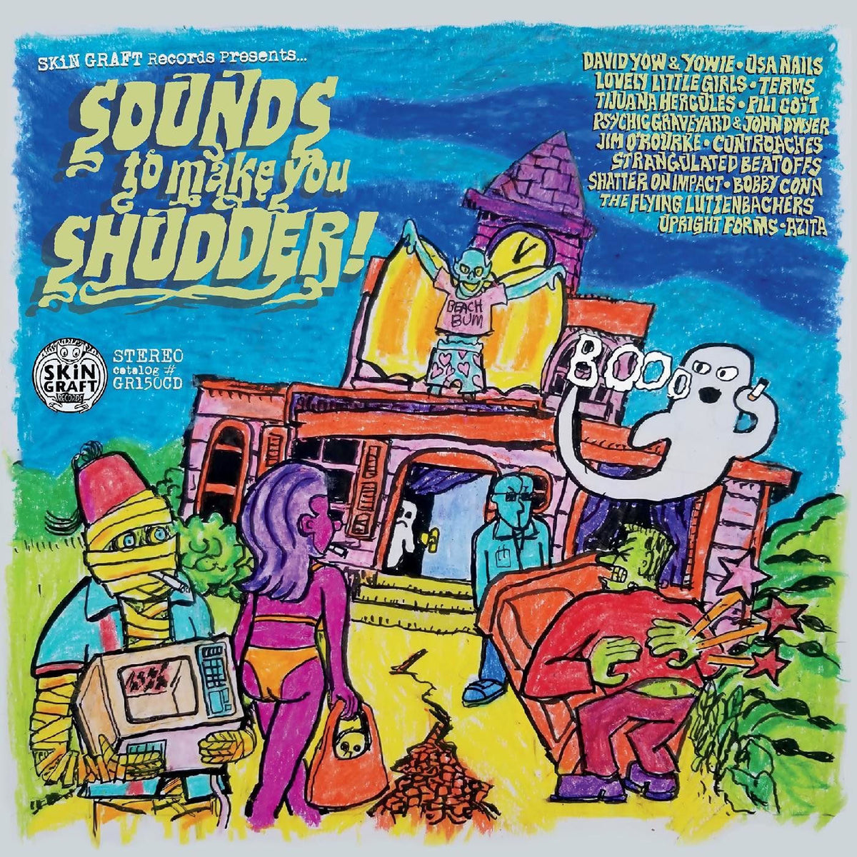Various Artists – Skin Graft Records Presents... Sounds To Make You Shudder! vinyl record cover