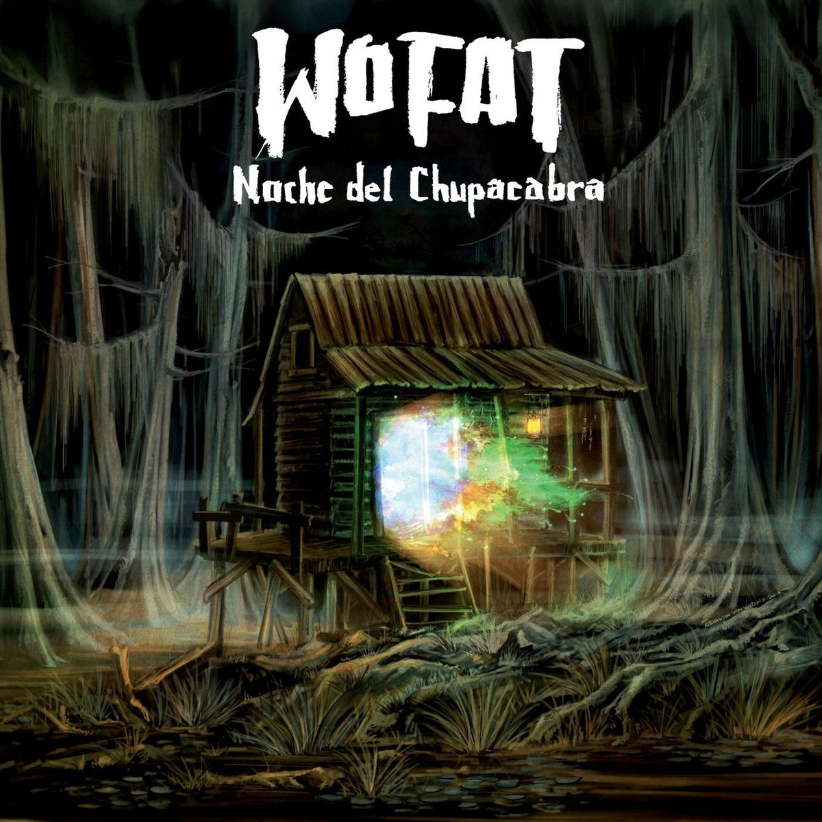 Wo Fat – Noche Del Chupacabra (Green Marbled Vinyl) vinyl record cover