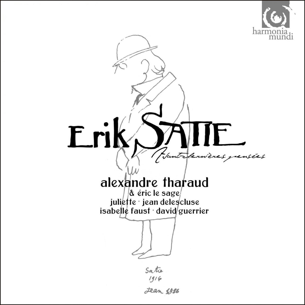 Alexandre Tharaud – Satie: Avant-dernières pensées (Bonus Track Version) vinyl cover