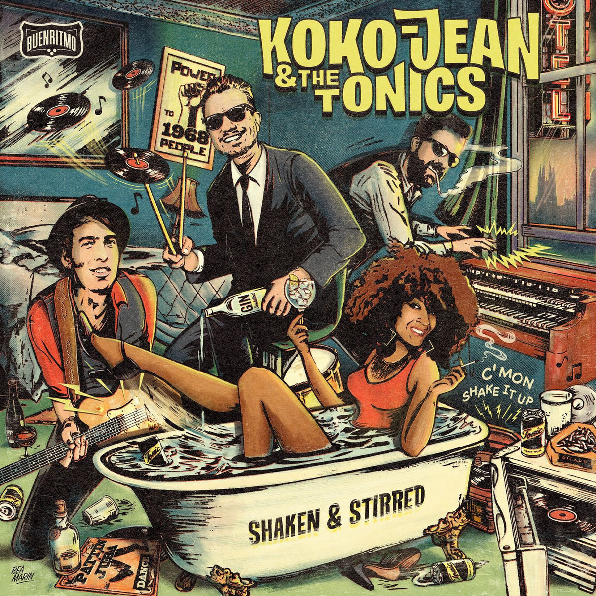 Koko-Jean & The Tonics – Shaken & Stirred vinyl record cover