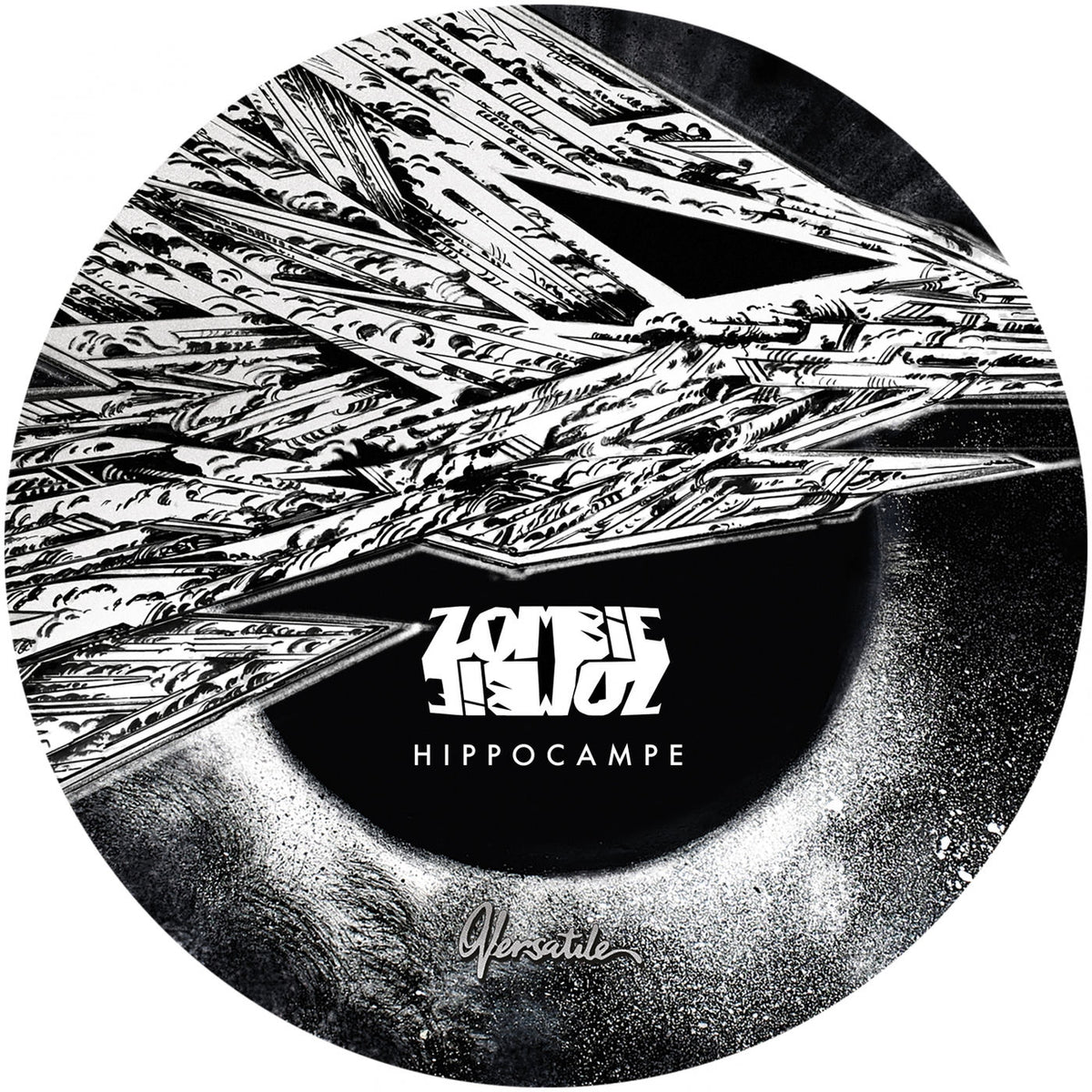 Zombie Zombie – Hippocampe (Gilb'R / Wolf Muller Remixes) vinyl record cover
