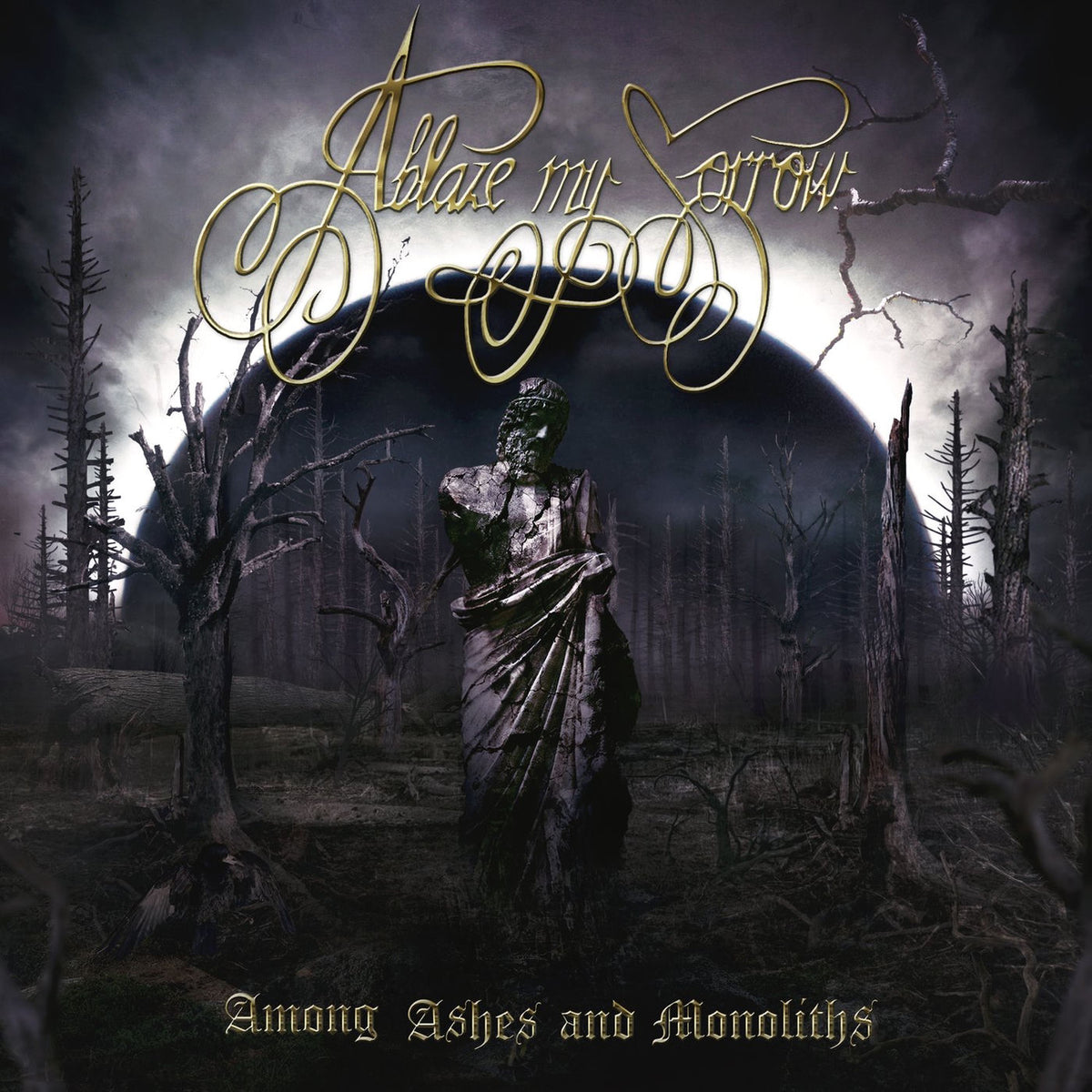 Ablaze My Sorrow – Among Ashes And Monoliths vinyl record cover
