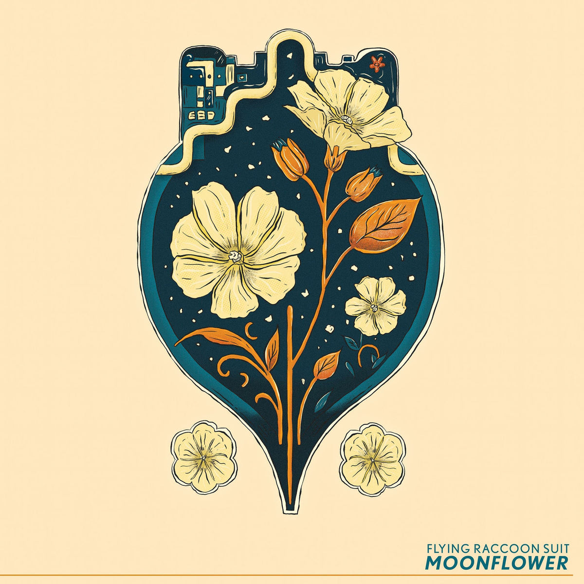 Flying Raccoon Suit – Moonflower vinyl record cover