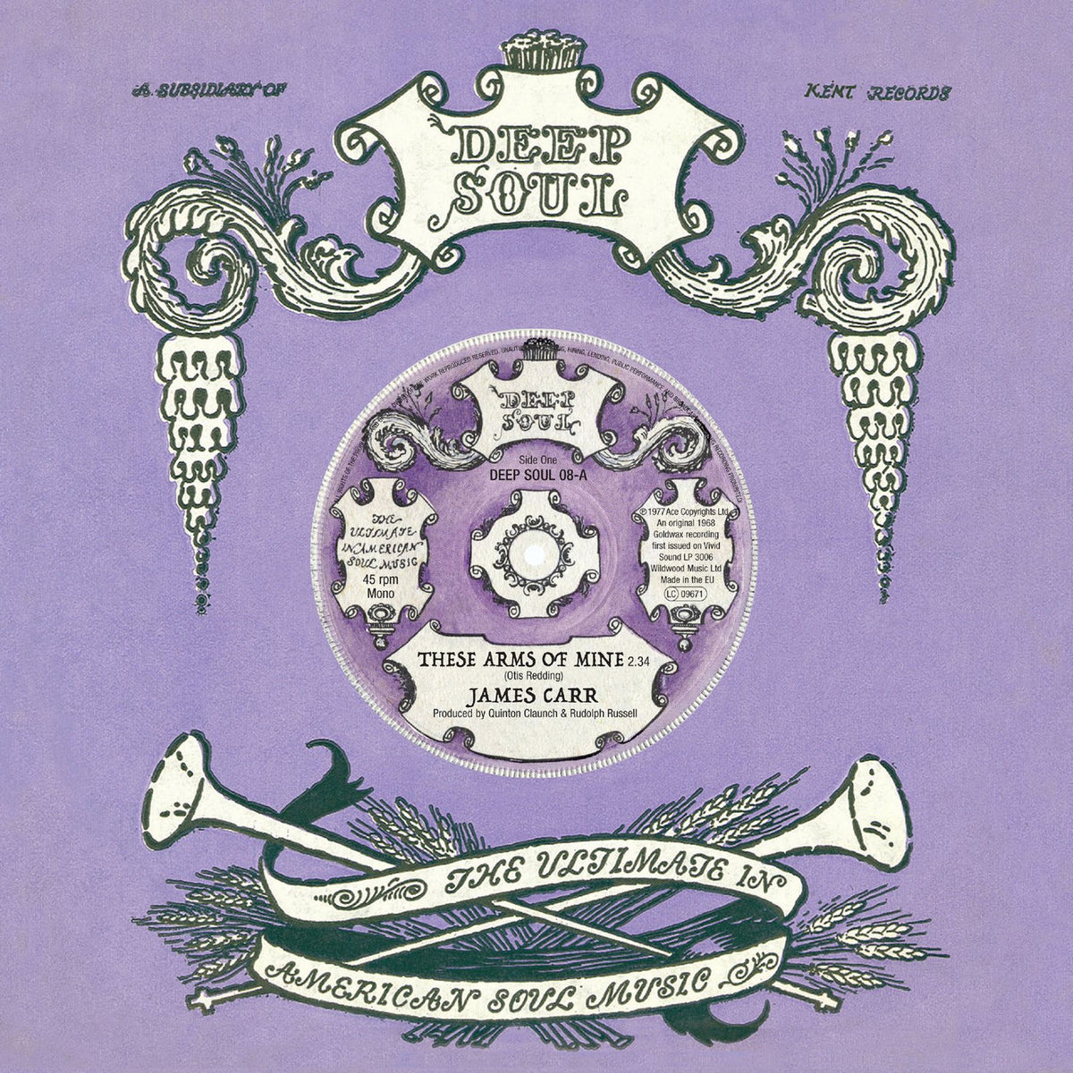 James Carr – These Arms of Mine / Let's Face Facts vinyl cover