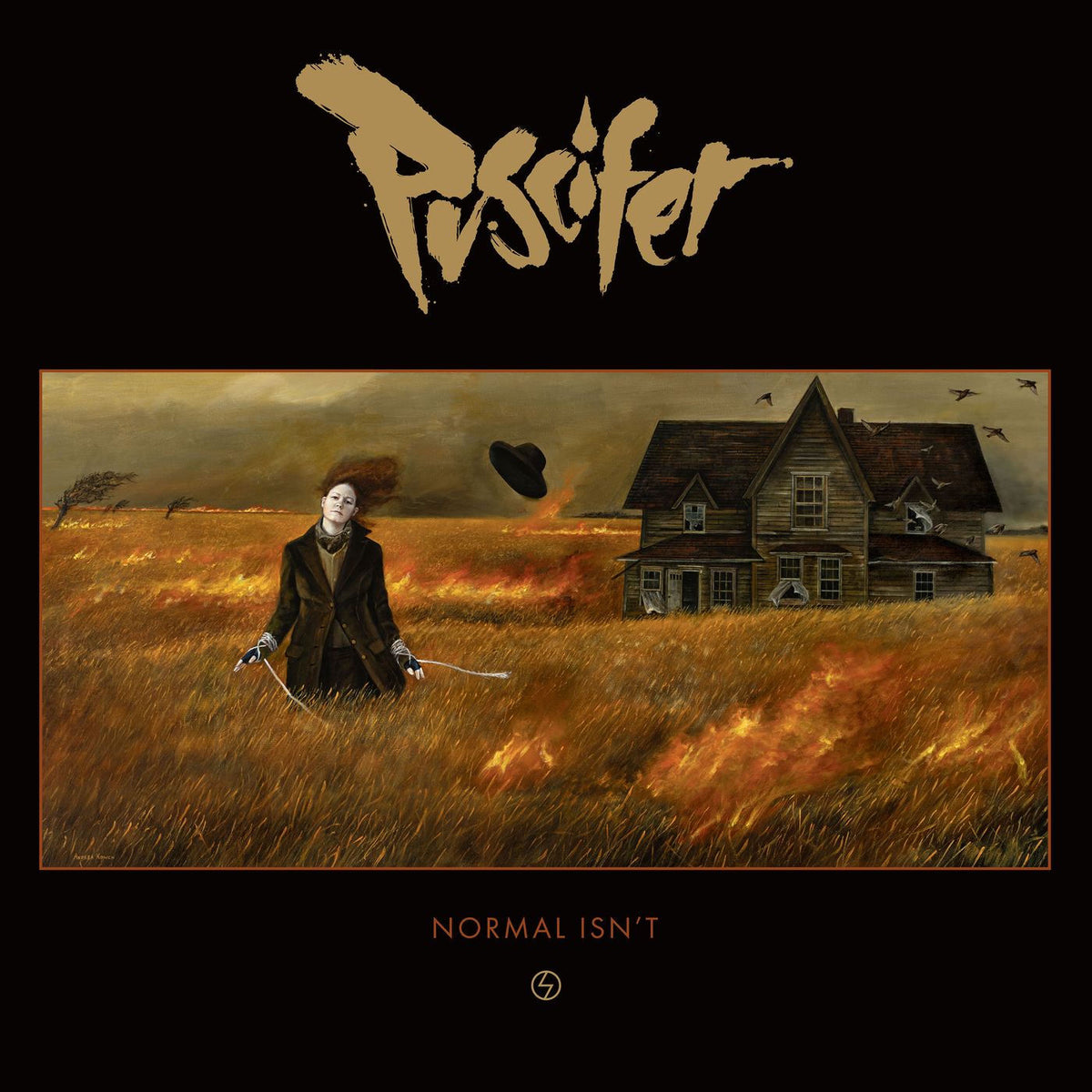 Puscifer – Normal Isn't (Orange Swirl Vinyl) (Indies) vinyl record cover