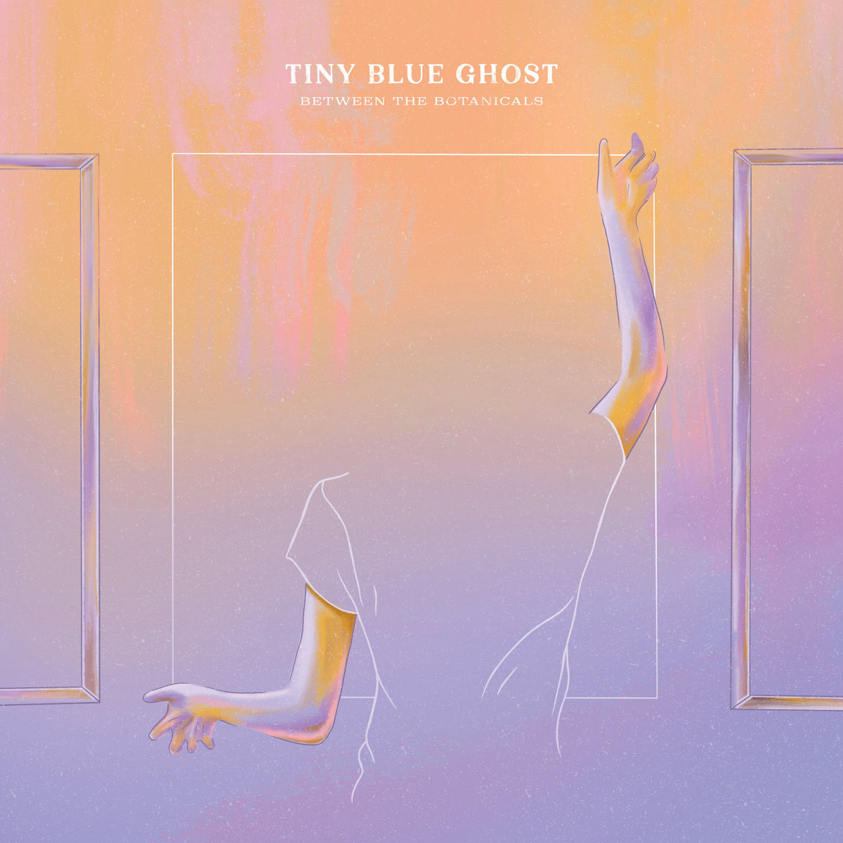 Tiny Blue Ghost – Between The Botanicals [LP] (BABY PINK COLORED VINYL) vinyl record cover
