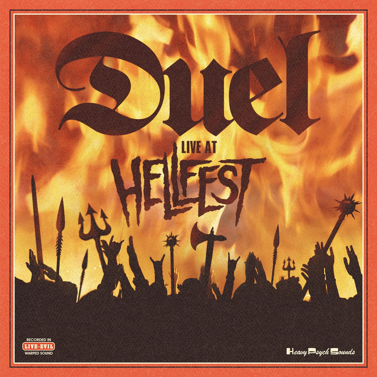 Duel – Live at Hellfest (Coloured Vinyl) vinyl record cover
