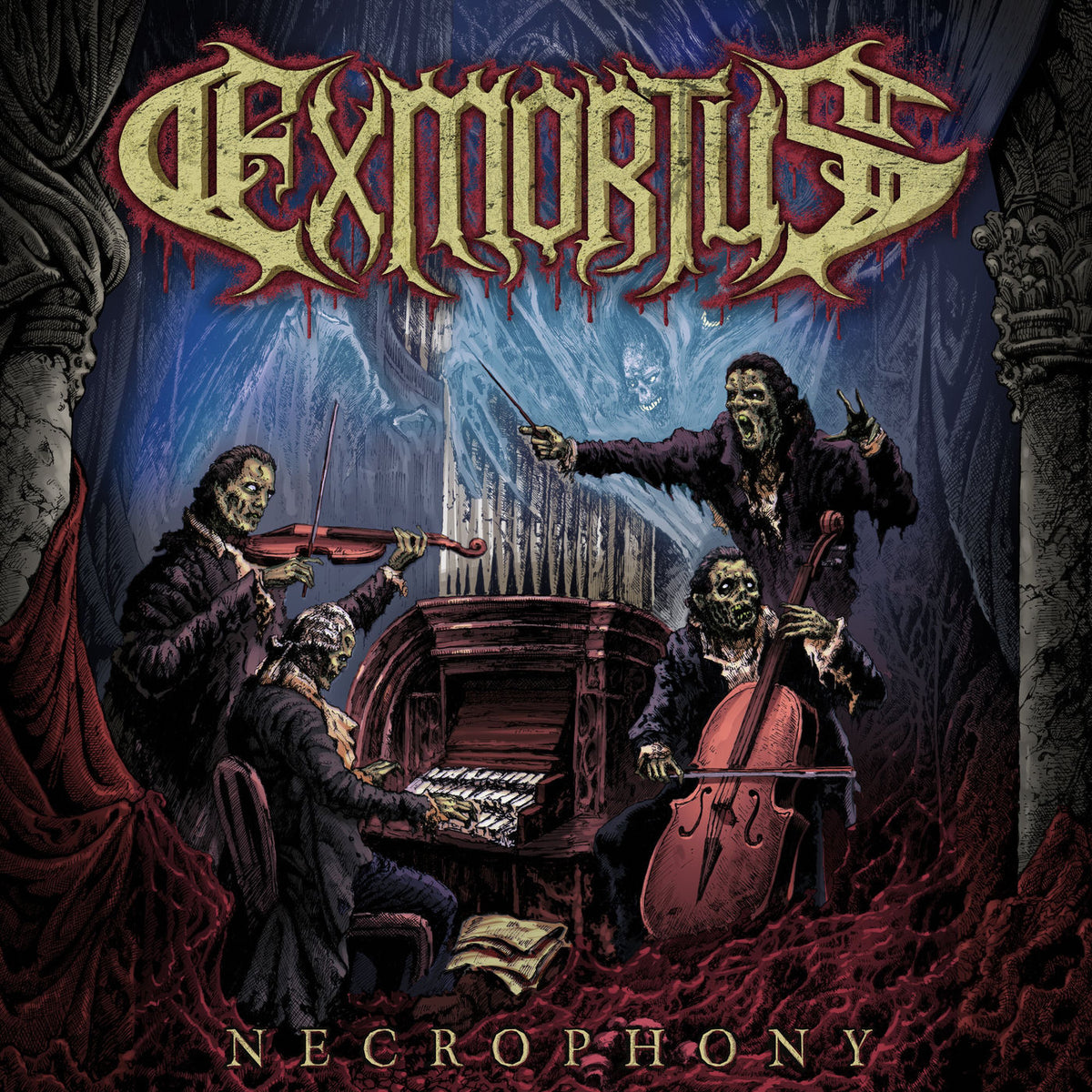 Exmortus – Necrophony vinyl record cover
