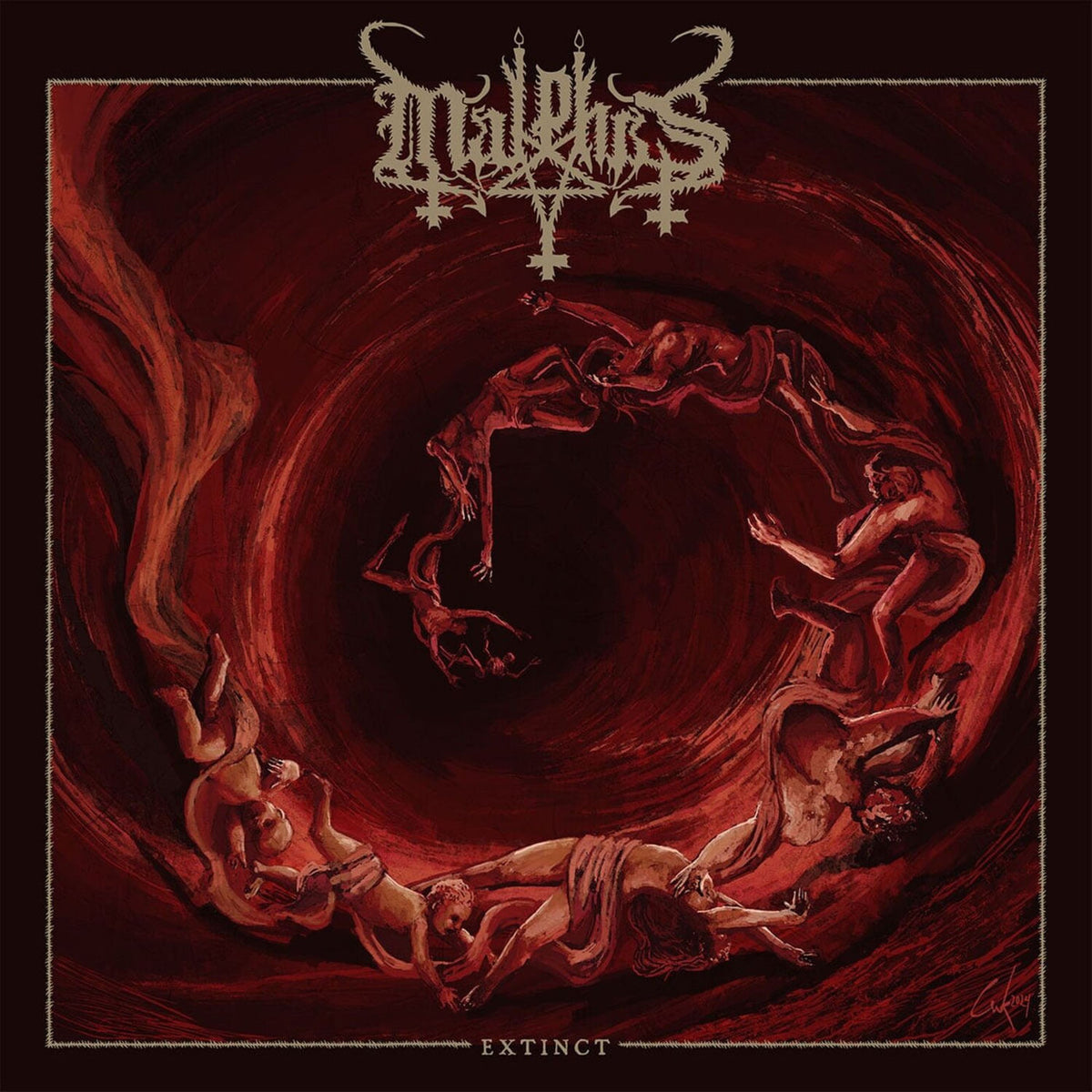 Malphas – Extinct vinyl record cover