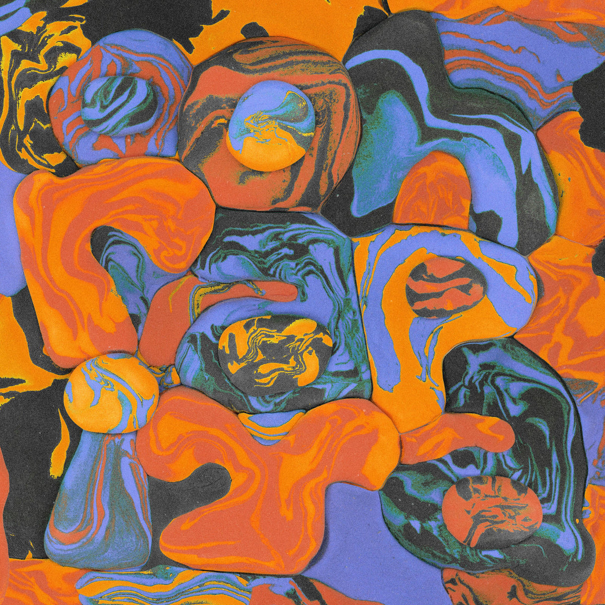 George Clanton – Ooh Rap I Ya (Blue/Orange Swirl Vinyl) vinyl record cover