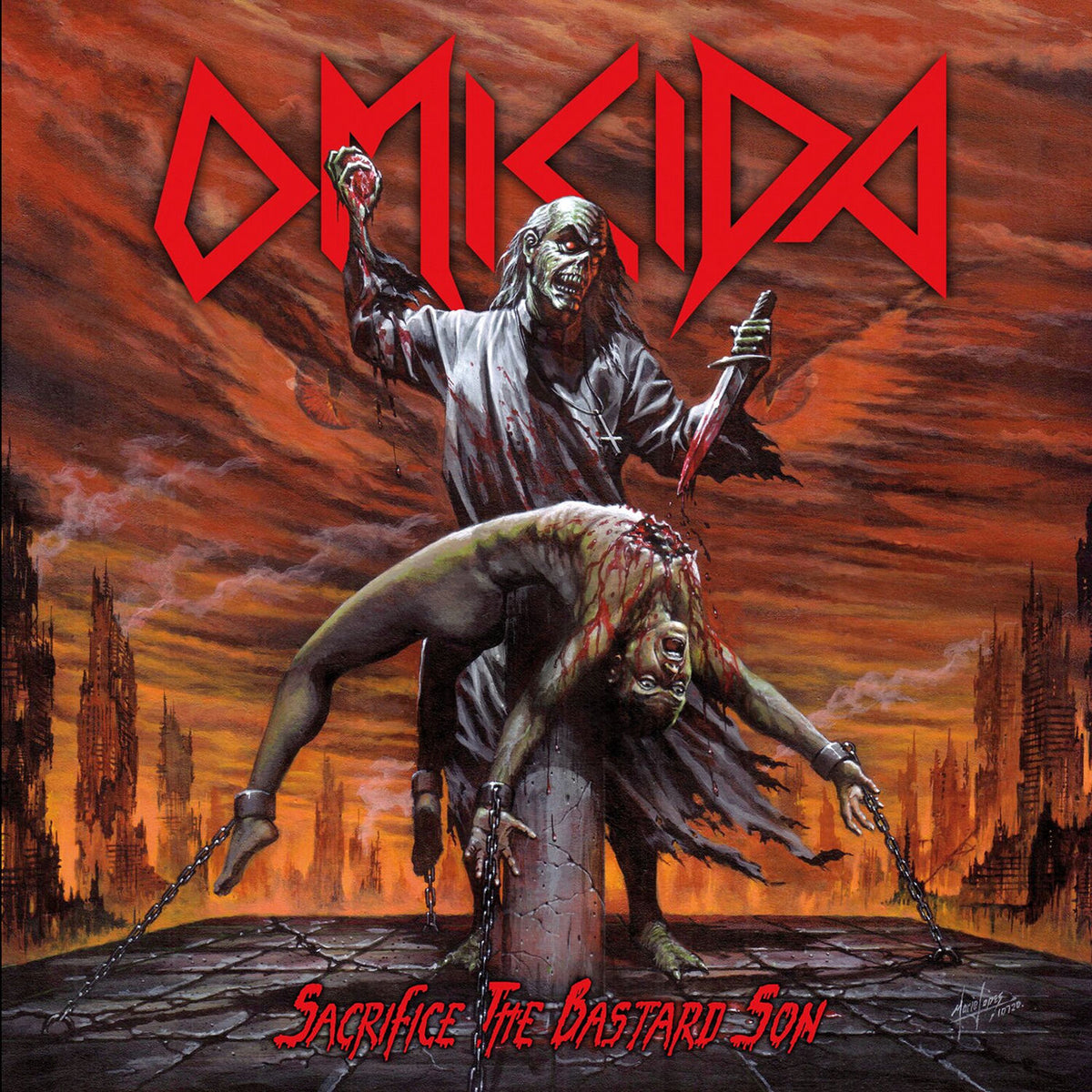 Omicida – Sacrifice The Bastard Son vinyl record cover