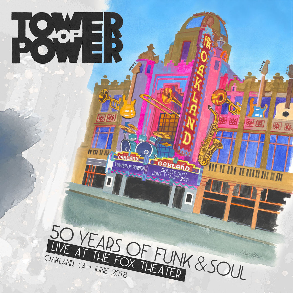 Tower Of Power – 50 Years Of Funk & Soul: Live At The Fox Theater - Oakland, Ca - June 2018 vinyl record cover