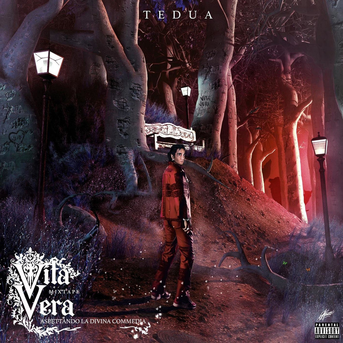 Tedua – Vita Vera: Mixtape Aspettando La Divina Commedia vinyl record cover