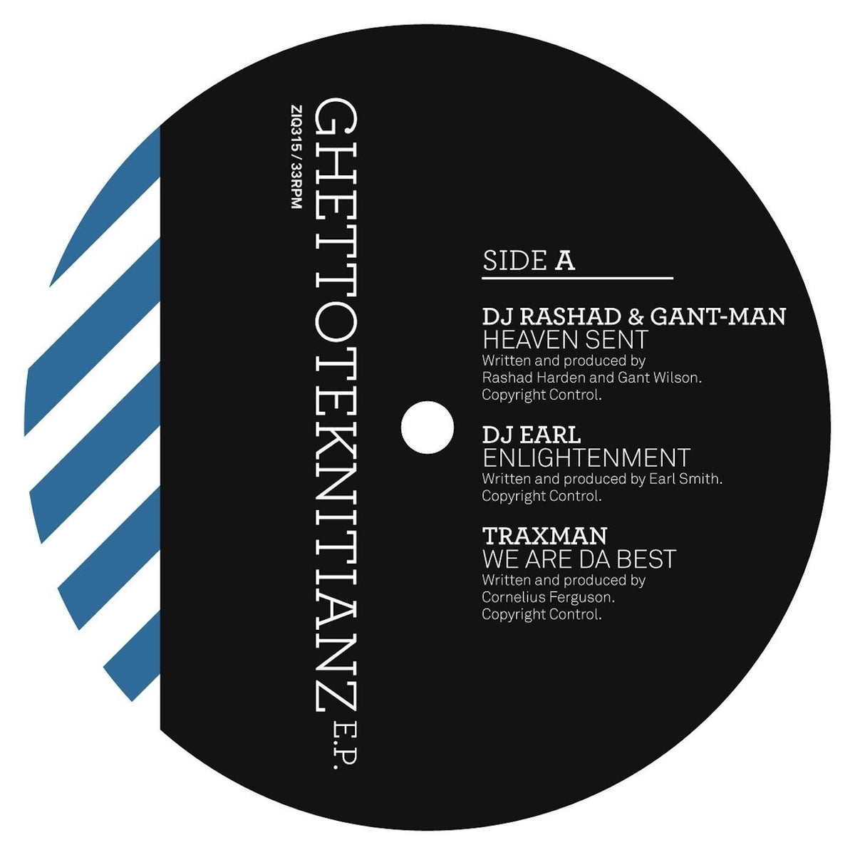 Various Artists – Ghettoteknitianz EP vinyl cover