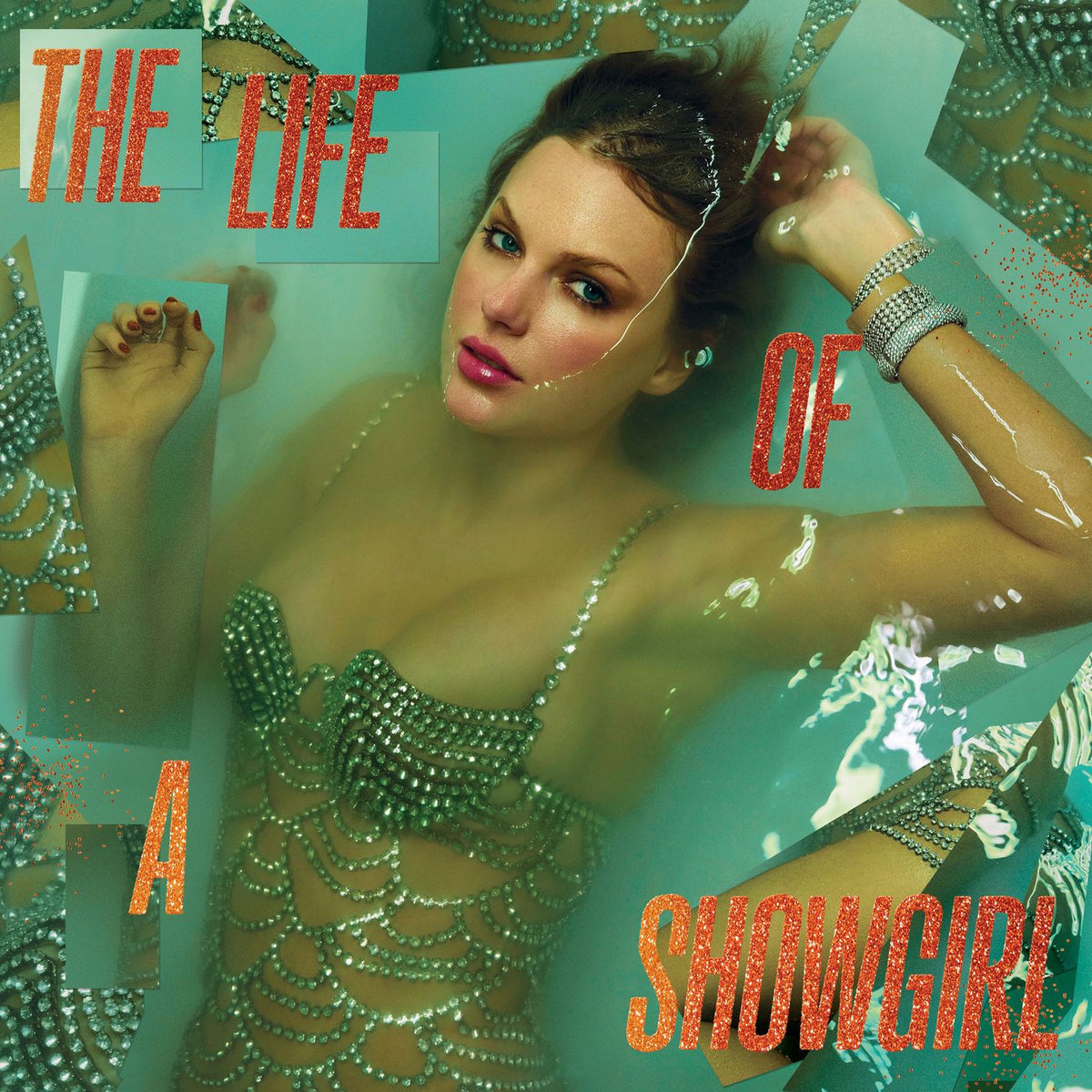 Taylor Swift – The Life Of A Showgirl (D2C EXCL LOVELY BOUQUET GOLDEN LP) vinyl record cover