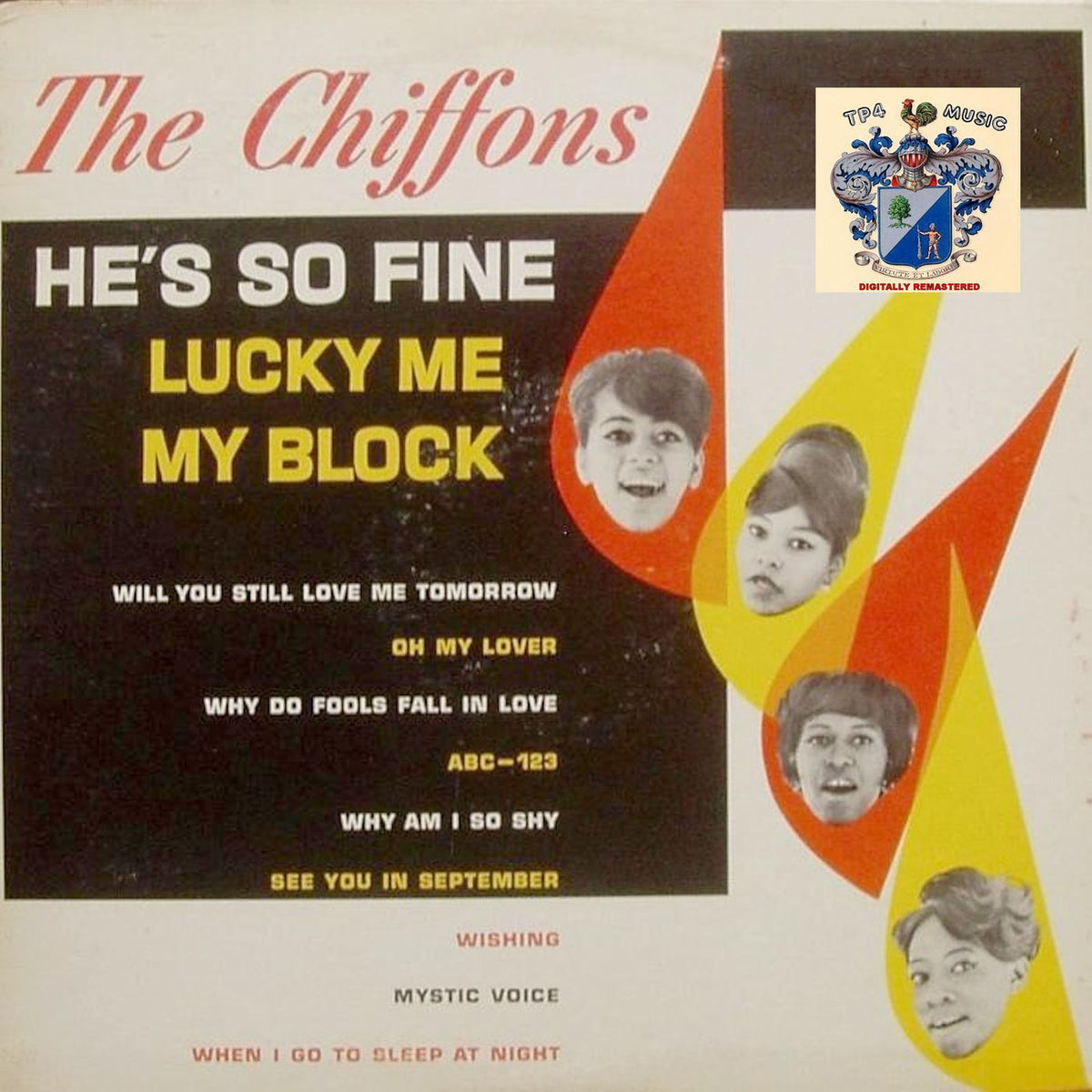 The Chiffons – He's So Fine vinyl record cover