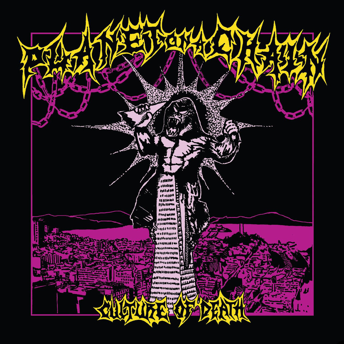 Planet On A Chain (P.O.A.C.) – Culture Of Death [LP] (COLORED VINYL, LIMITED) vinyl record cover