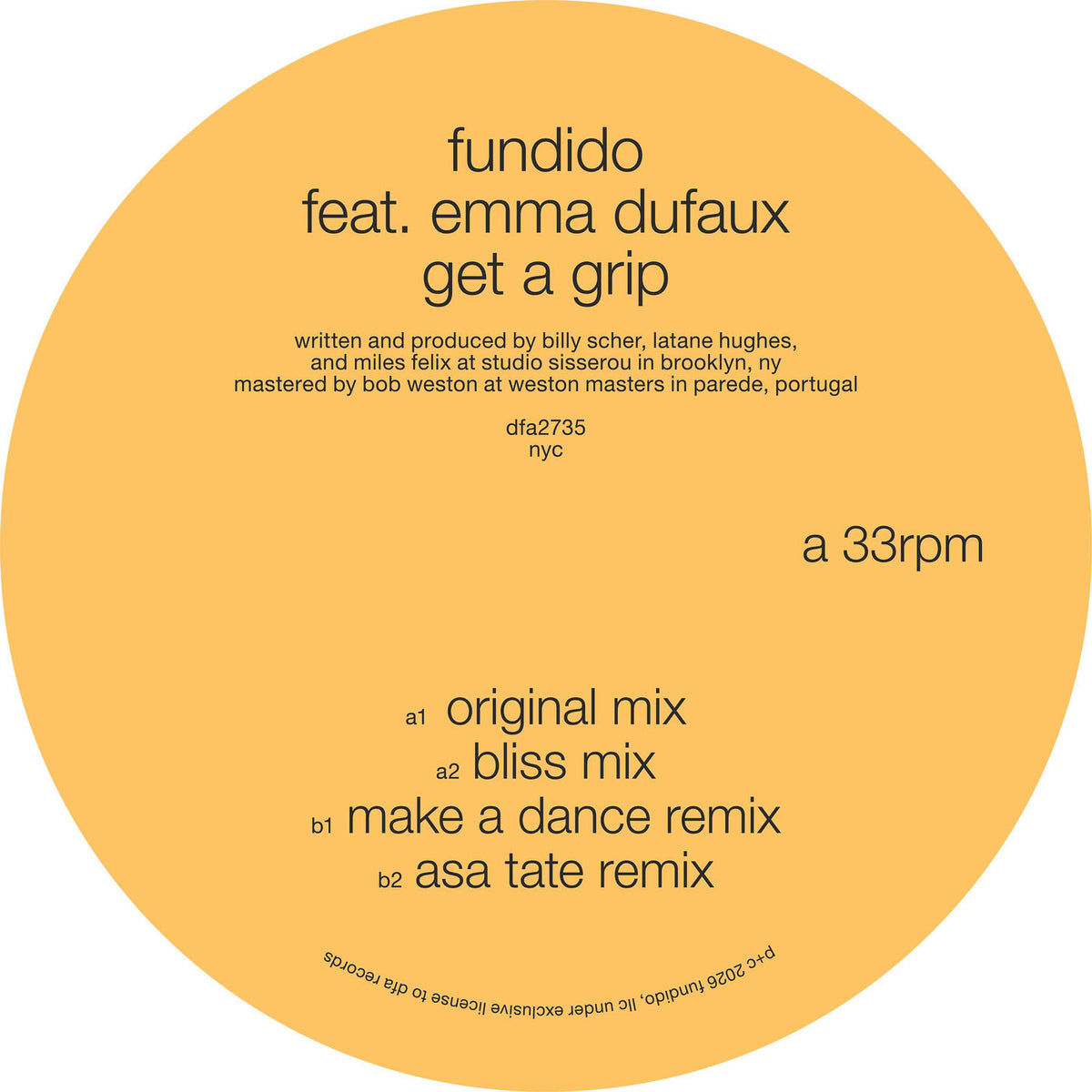 Fundido – Get A Grip vinyl cover