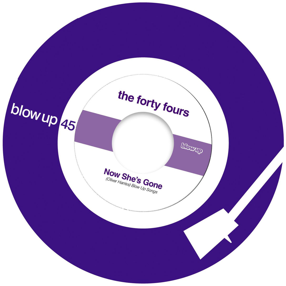 The Forty Fours – Now She's Gone vinyl cover