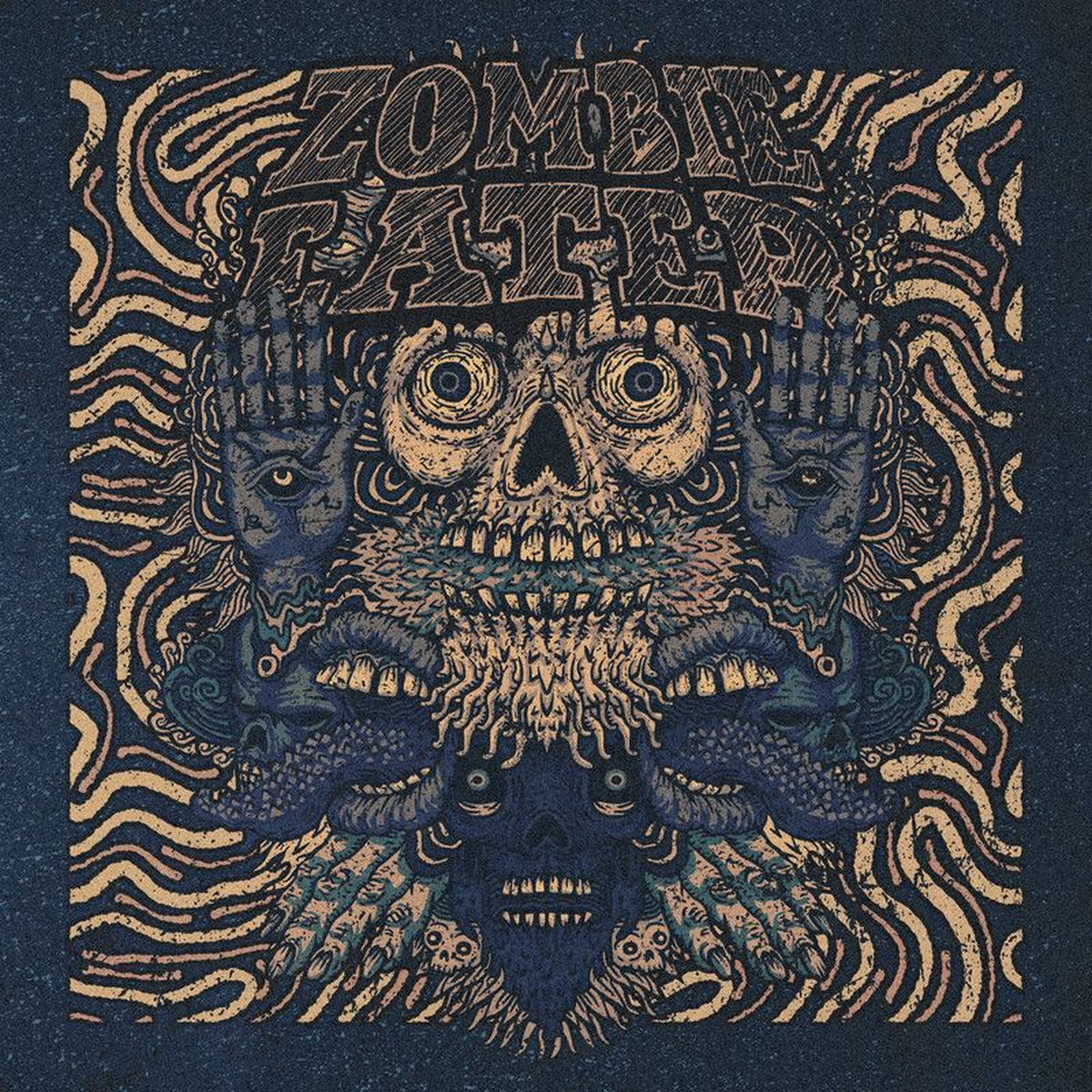 Zombie Eater – Faces (AMBER VINYL) vinyl record cover