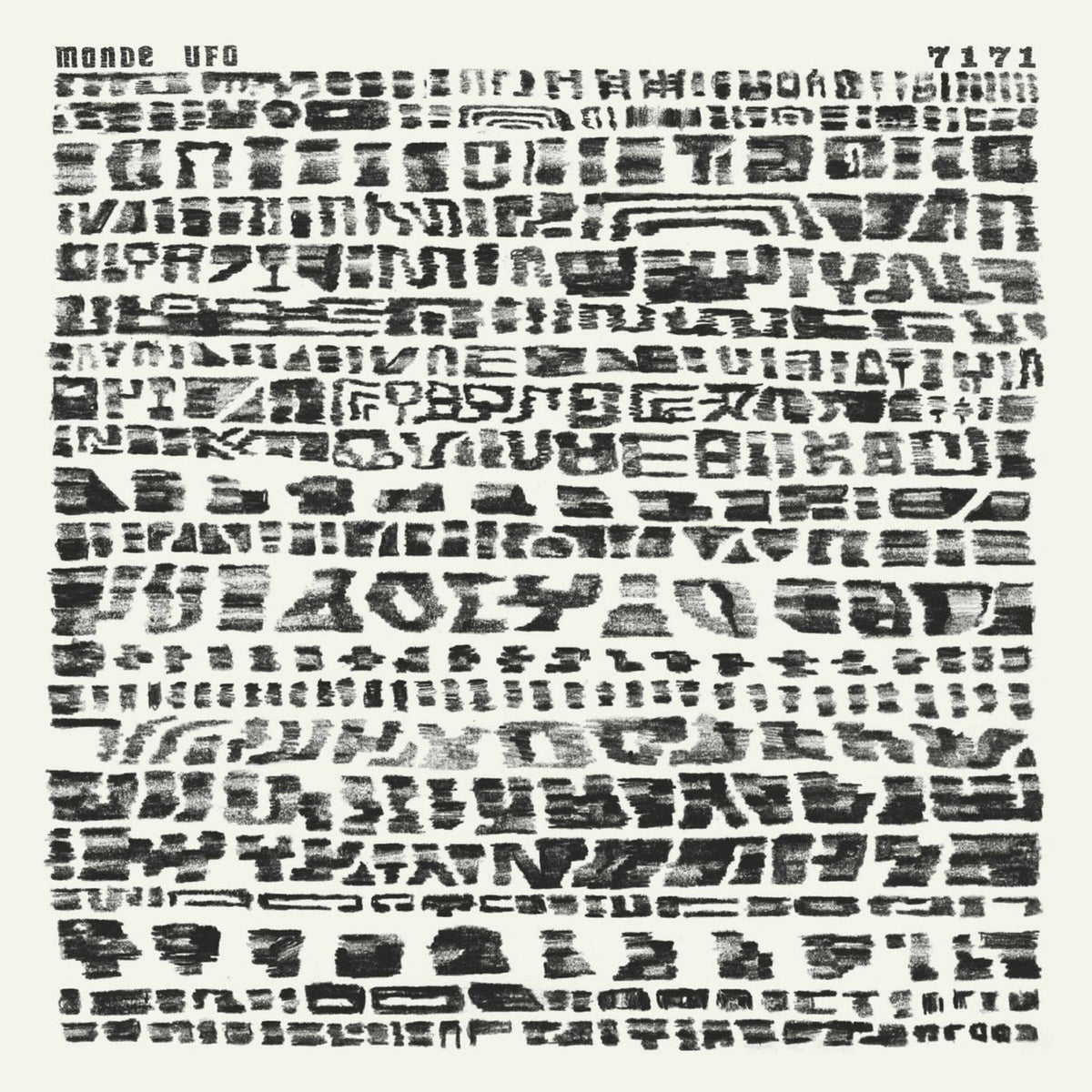 Monde UFO – 7171 vinyl cover