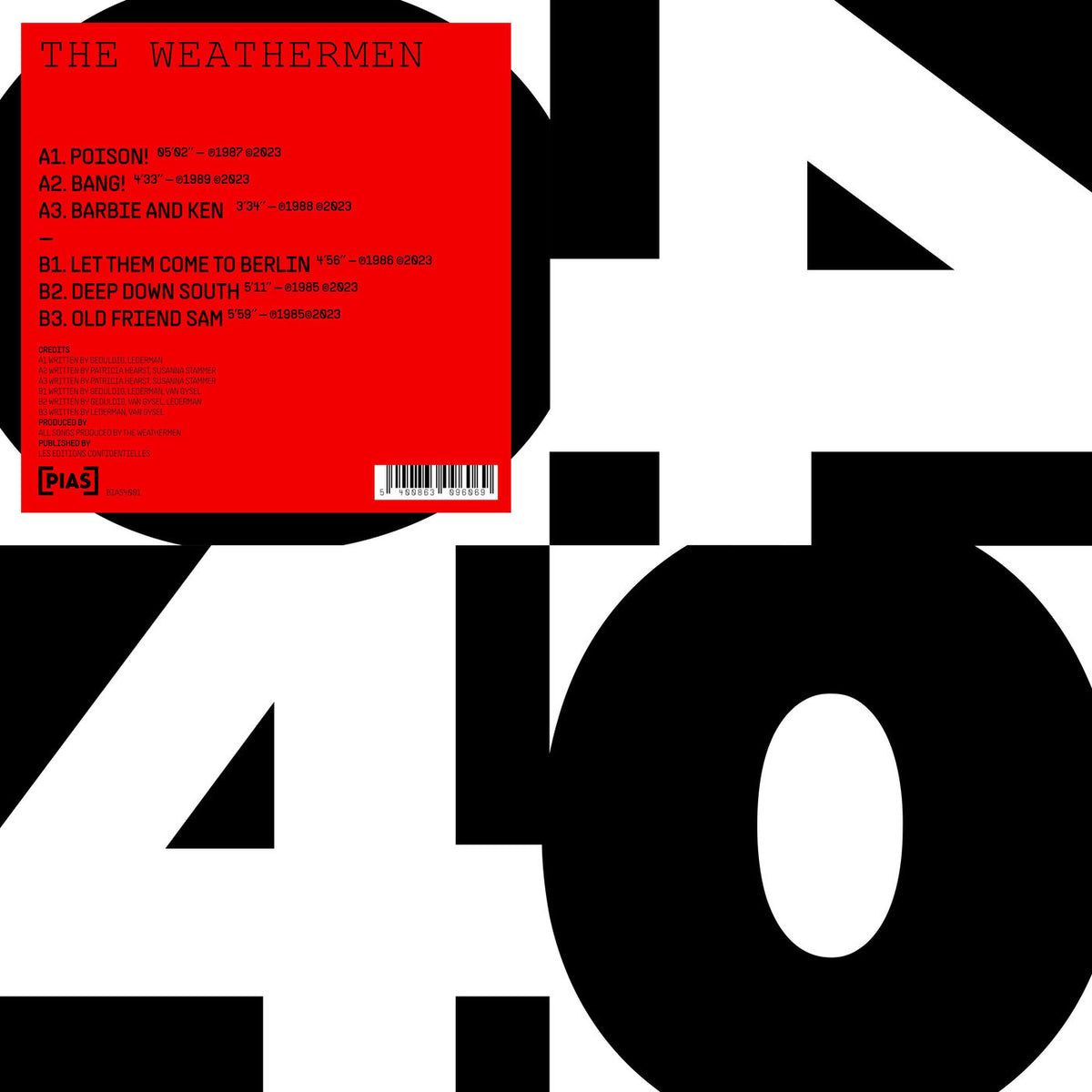 The Weathermen – [PIAS] 40 vinyl cover