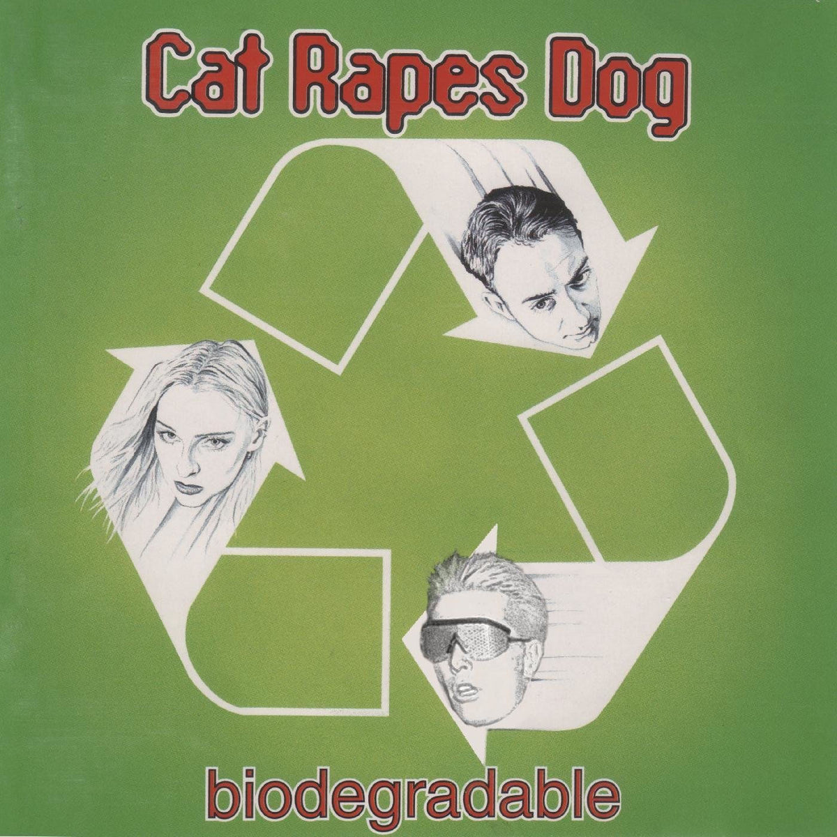 Cat Rapes Dog – Biodegradable [LP] vinyl record cover