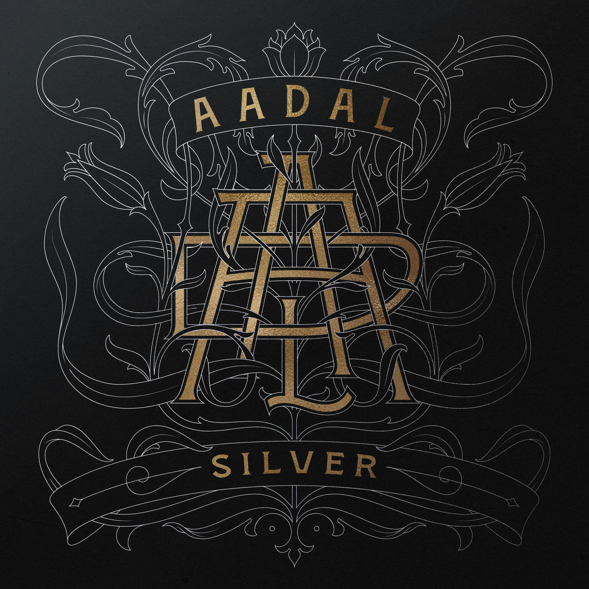 Aadal – Silver vinyl record cover