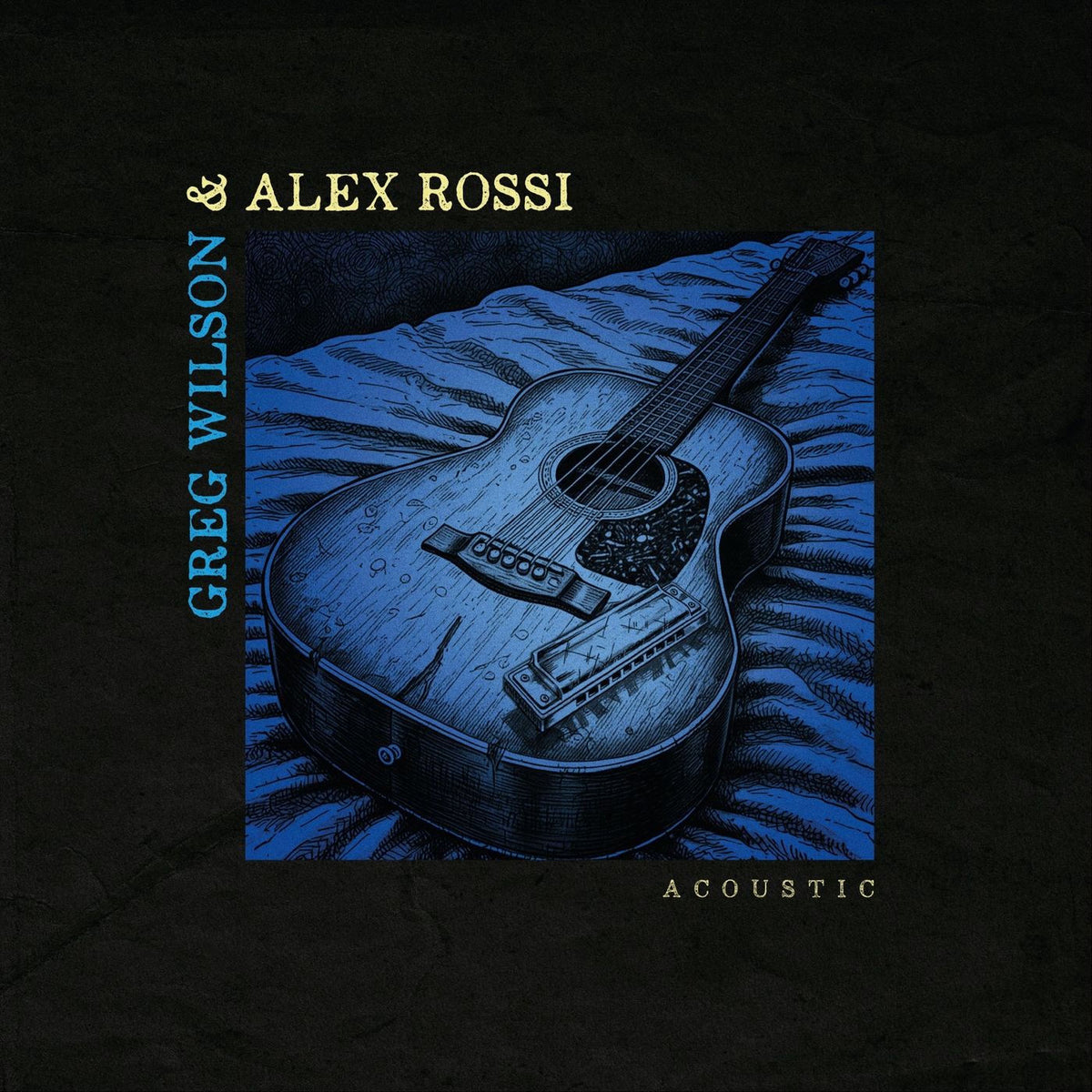 Alex Rossi – Acoustic (Blue Marble Vinyl) (Coloured Vinyl) vinyl record cover
