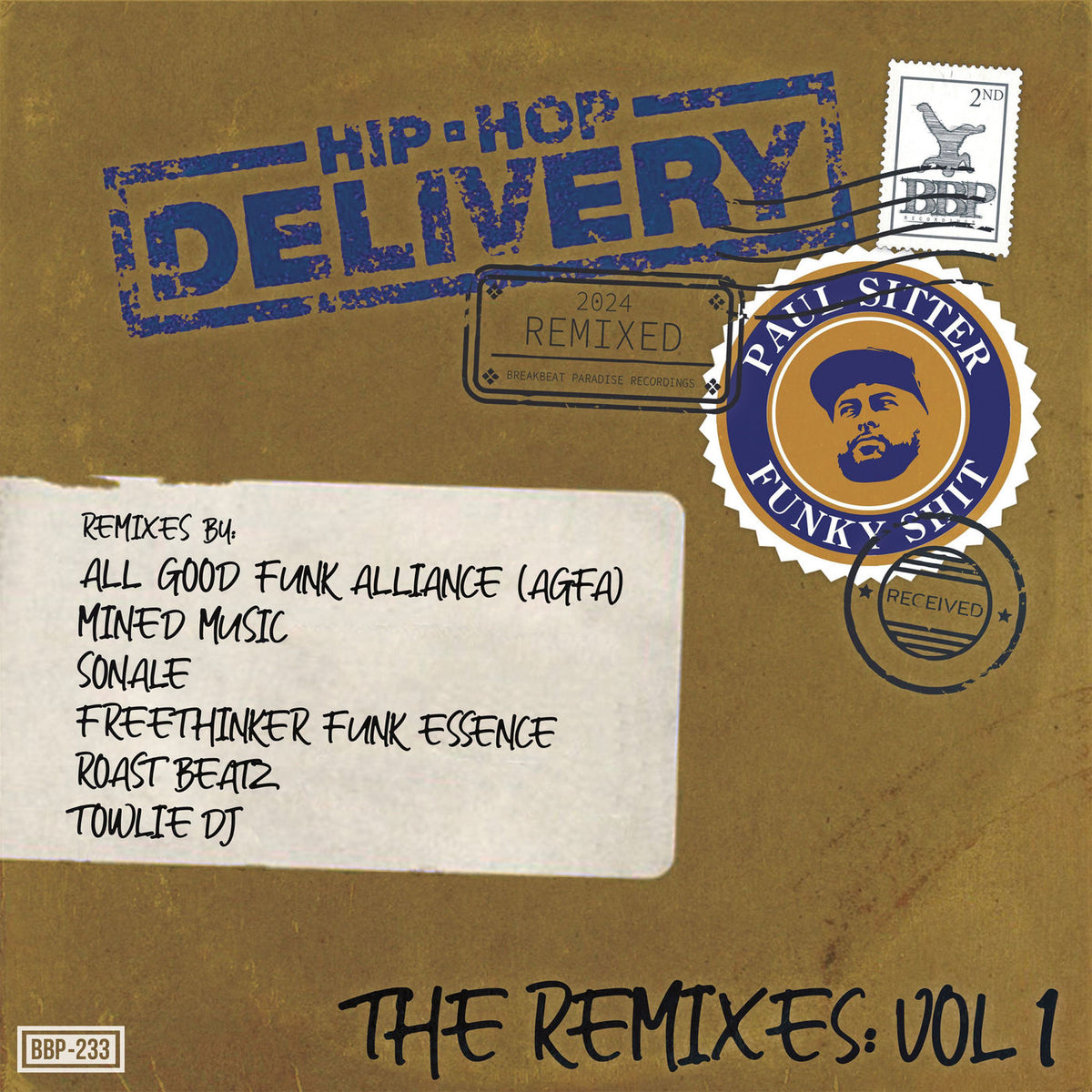 Paul Sitter – Hip-Hop Delivery (The Remixes, Vol. 1) vinyl cover