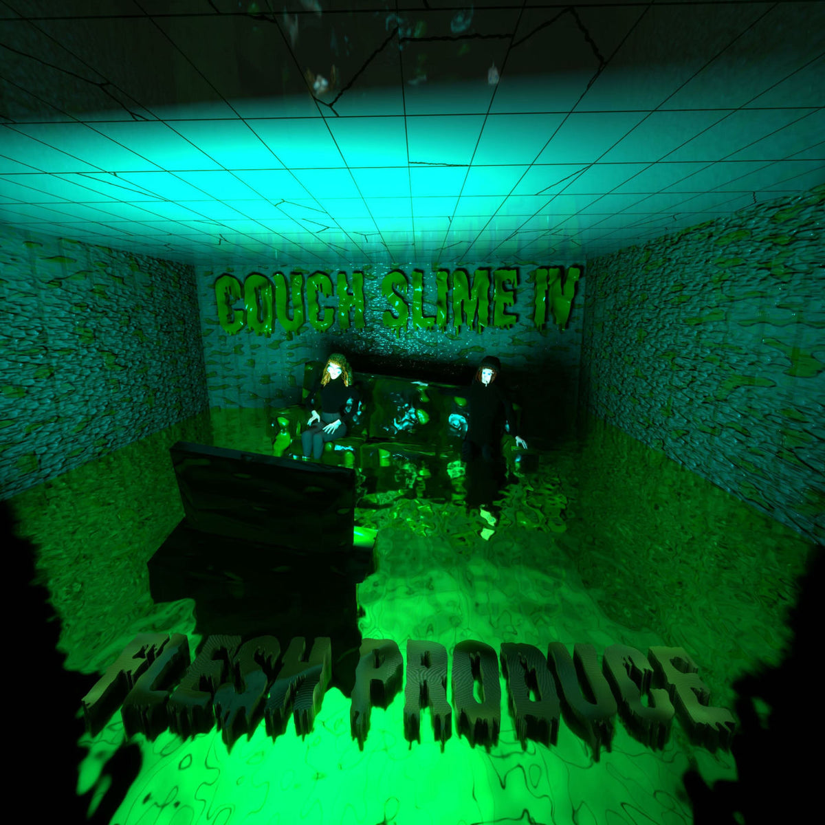 Flesh Produce – Couch Slime 1V vinyl record cover