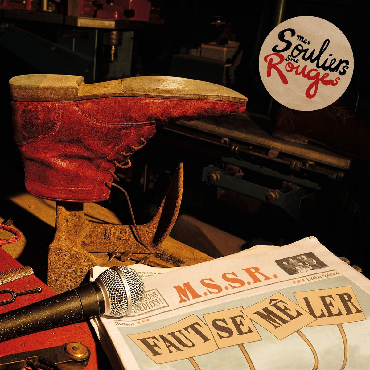 Mes Souliers Sont Rouges – Faut Se Meler [2LP] vinyl record cover