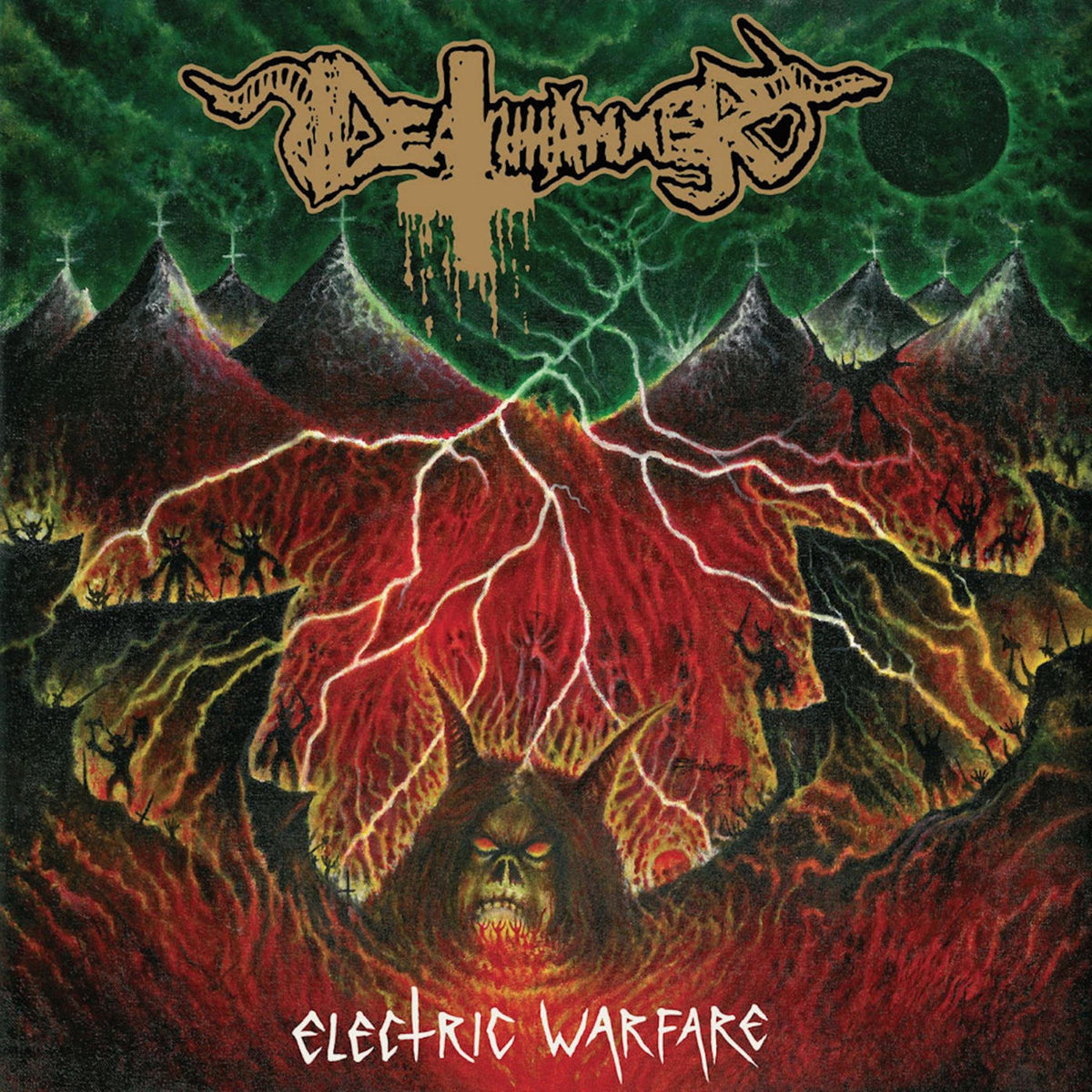 Deathhammer – Electric Warfare vinyl record cover