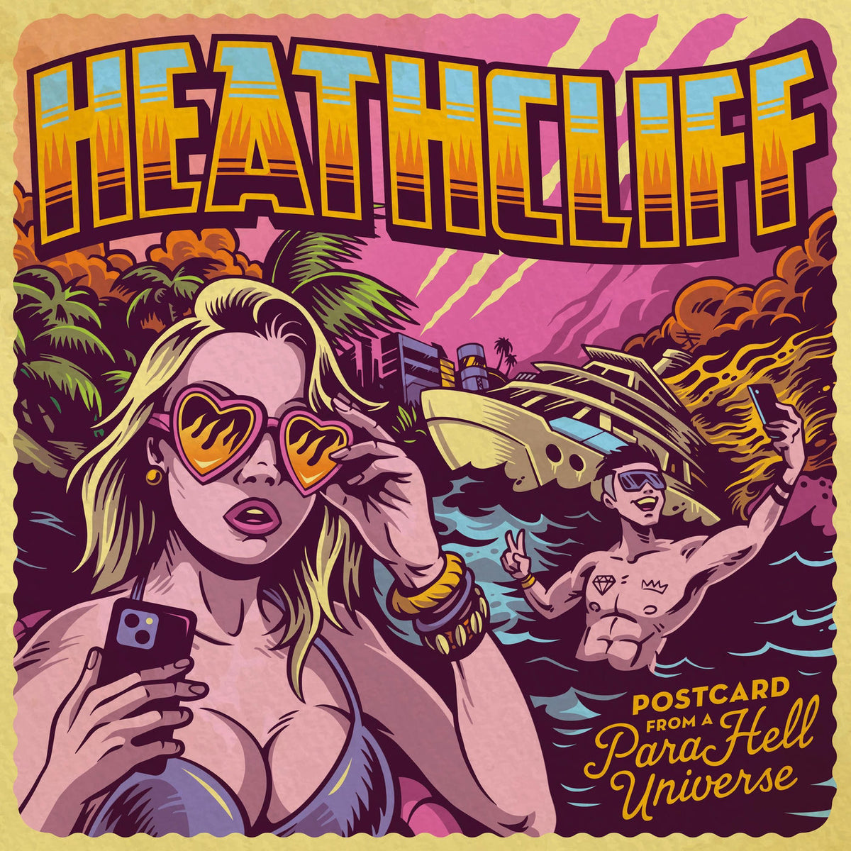 Heathcliff – Postcard From A Parahell Universe vinyl record cover