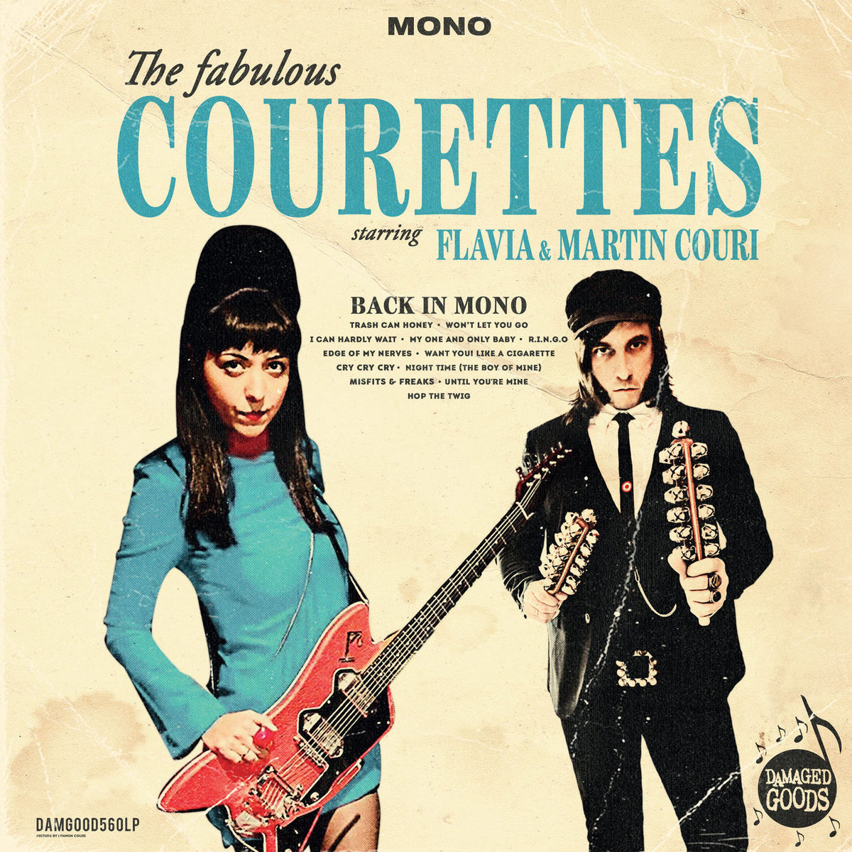 The Courettes – Back in Mono vinyl record cover