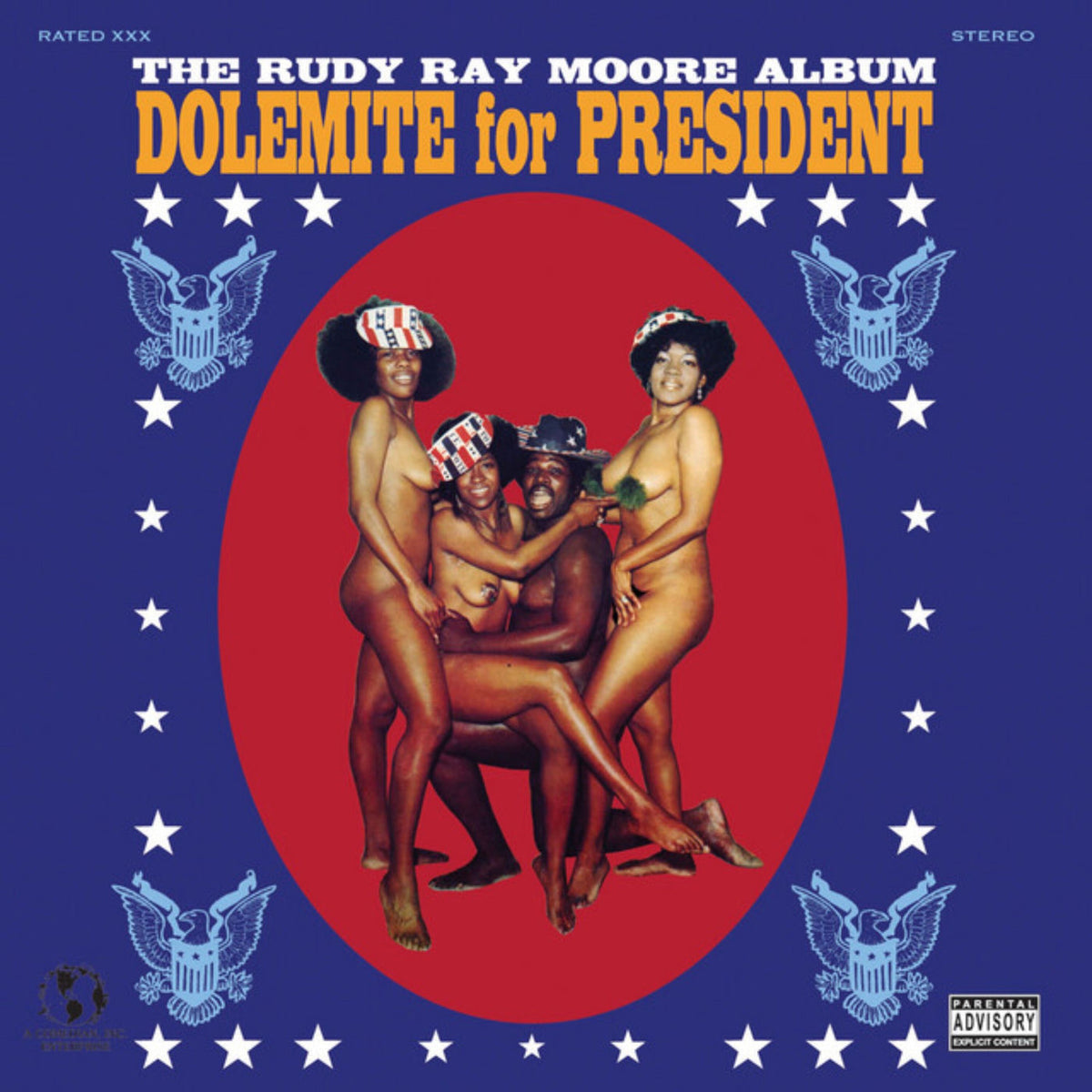 Rudy Ray Moore – Dolemite For President vinyl cover