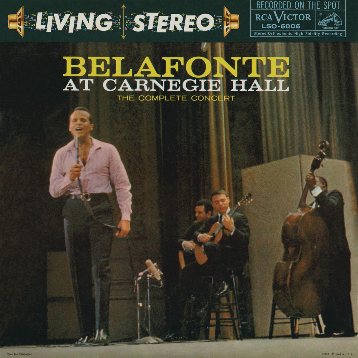 Harry Belafonte – Belafonte at Carnegie Hall vinyl record cover