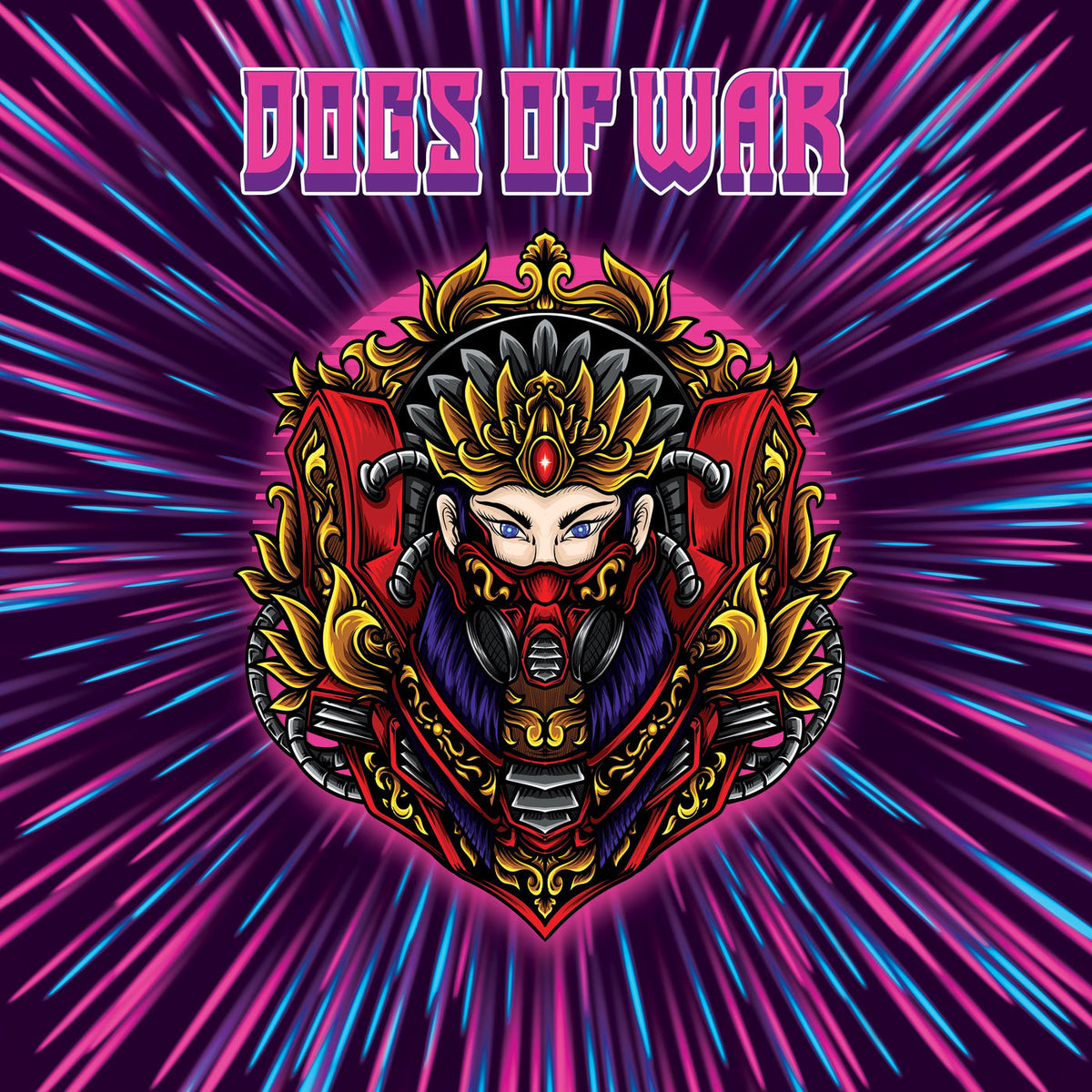 Dogs Of War – Dogs Of War (Blue & Pink Marble Splash Vinyl 160g) vinyl record cover