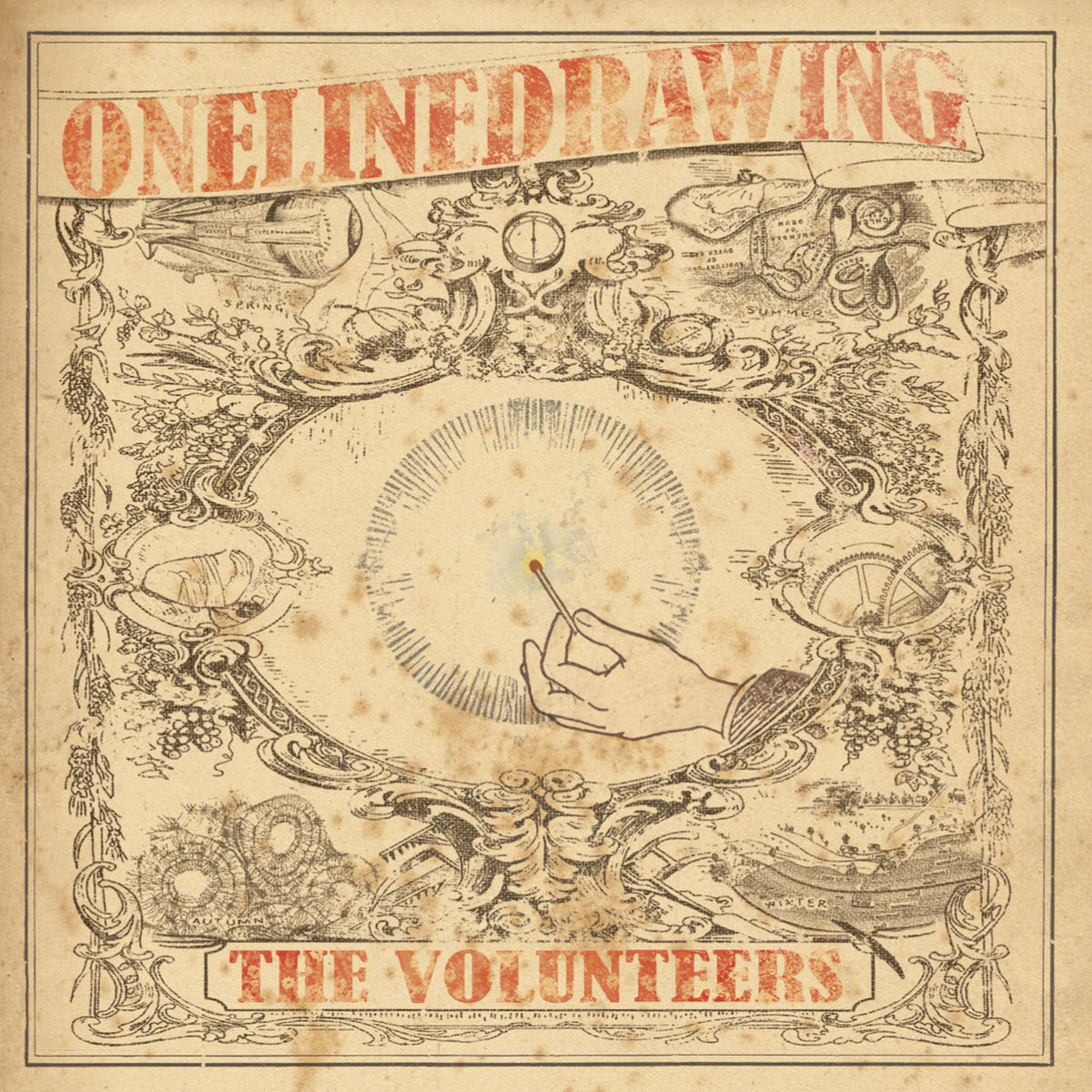 Onelinedrawing – The Volunteers vinyl record cover