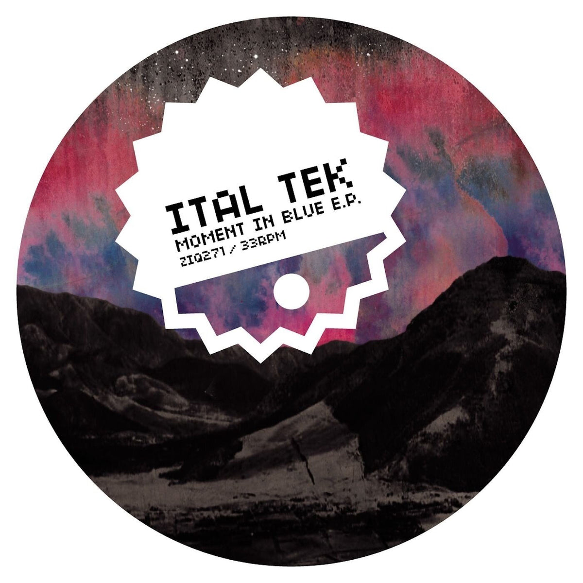 Ital Tek – Moment In Blue EP vinyl cover