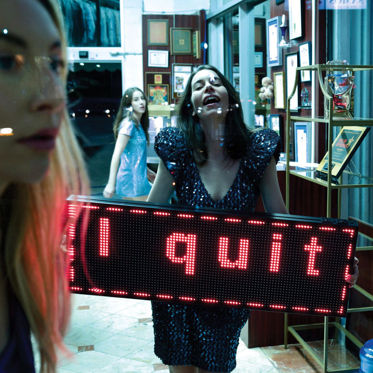 Haim – I Quit (Metallic Silver Vinyl) vinyl record cover