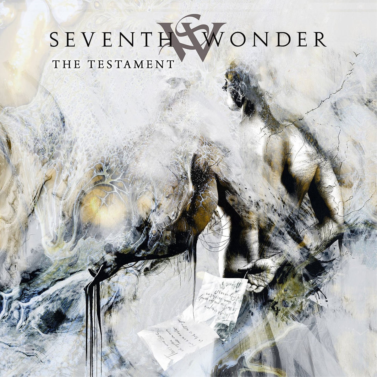 Seventh Wonder – The Testament [LP] (SILVER COLORED VINYL, INDIE-RETAIL EXCLUSIVE) vinyl record cover