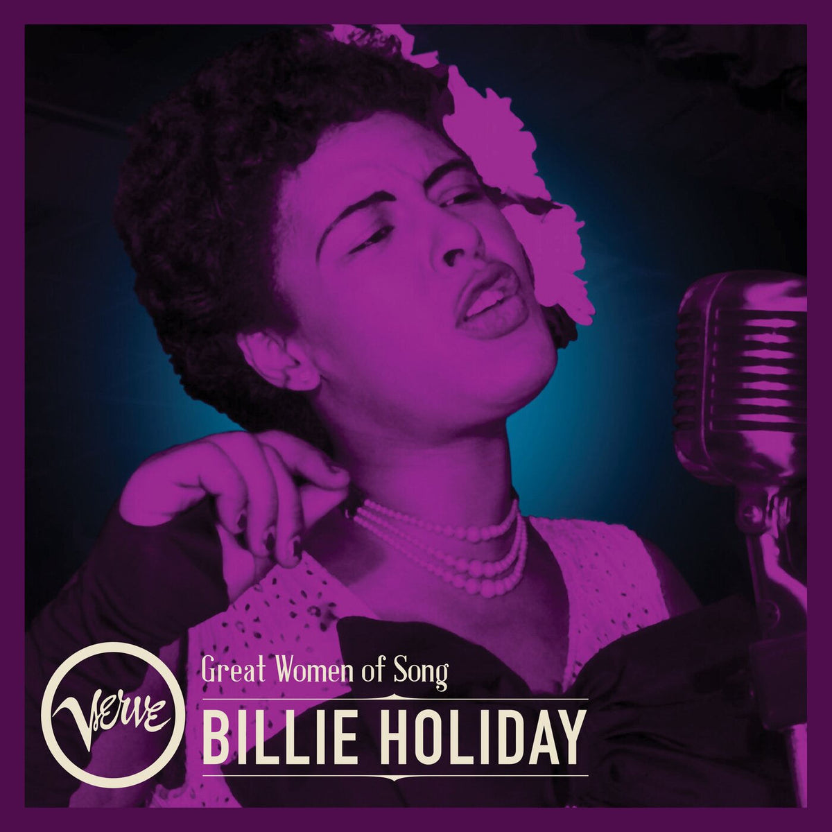 Billie Holiday – Great Women Of Song: Billie Holiday (D2C EXCL NEON VIOLET LP) vinyl record cover