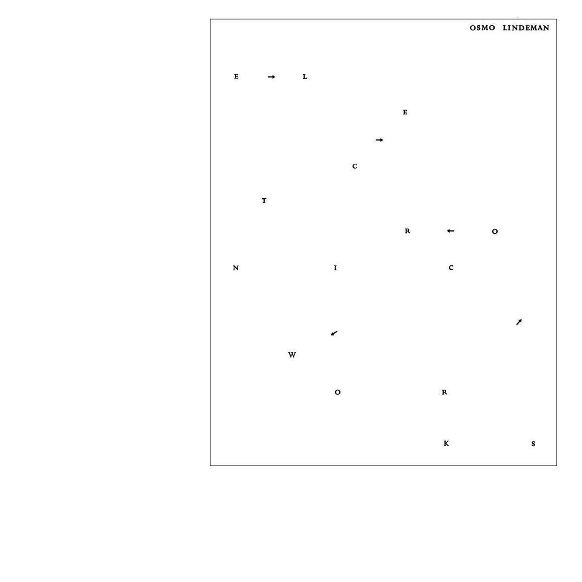 Osmo Lindeman – Electronic Works vinyl record cover