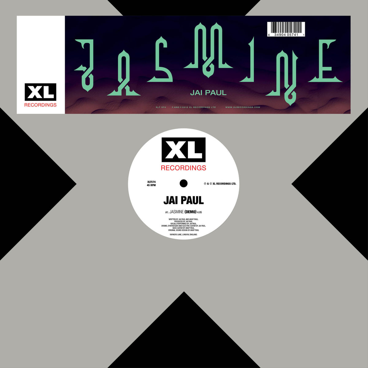 Jai Paul – Jasmine (Demo) vinyl cover