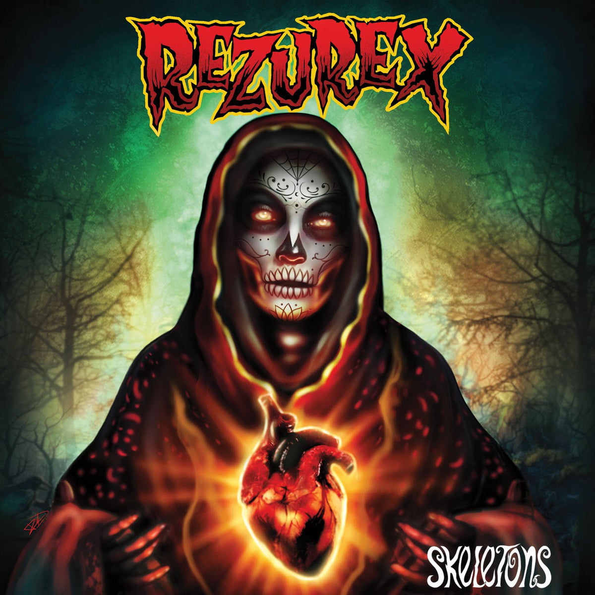 Rezurex – Skeletons - Red vinyl record cover