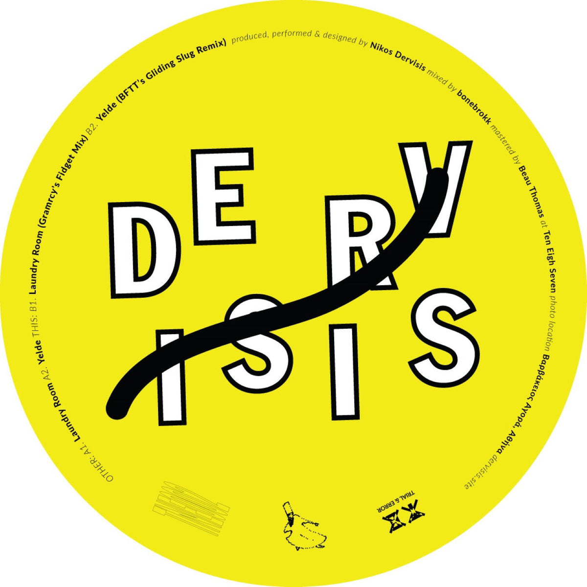 Dervisis – Laundry Room / Yelde vinyl cover