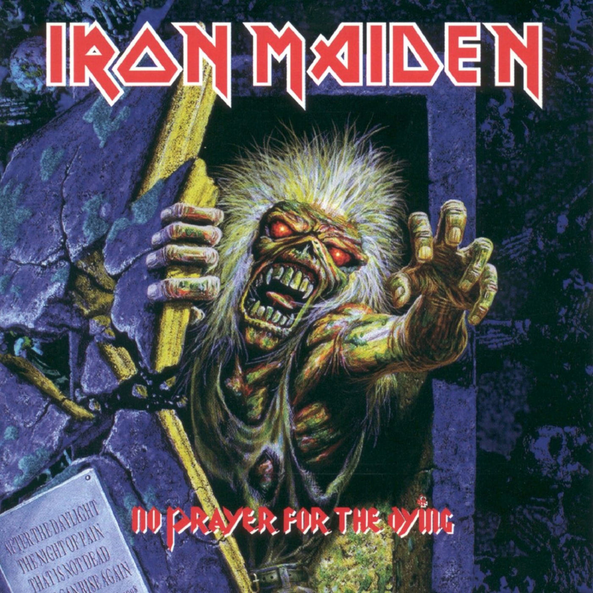 Iron Maiden – No Prayer for the Dying vinyl record cover