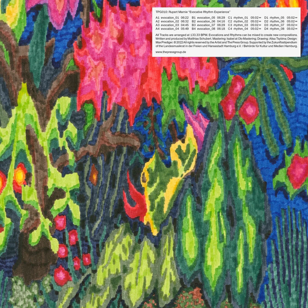 Rupert Marnie – Evocative Rhythm Experience vinyl cover